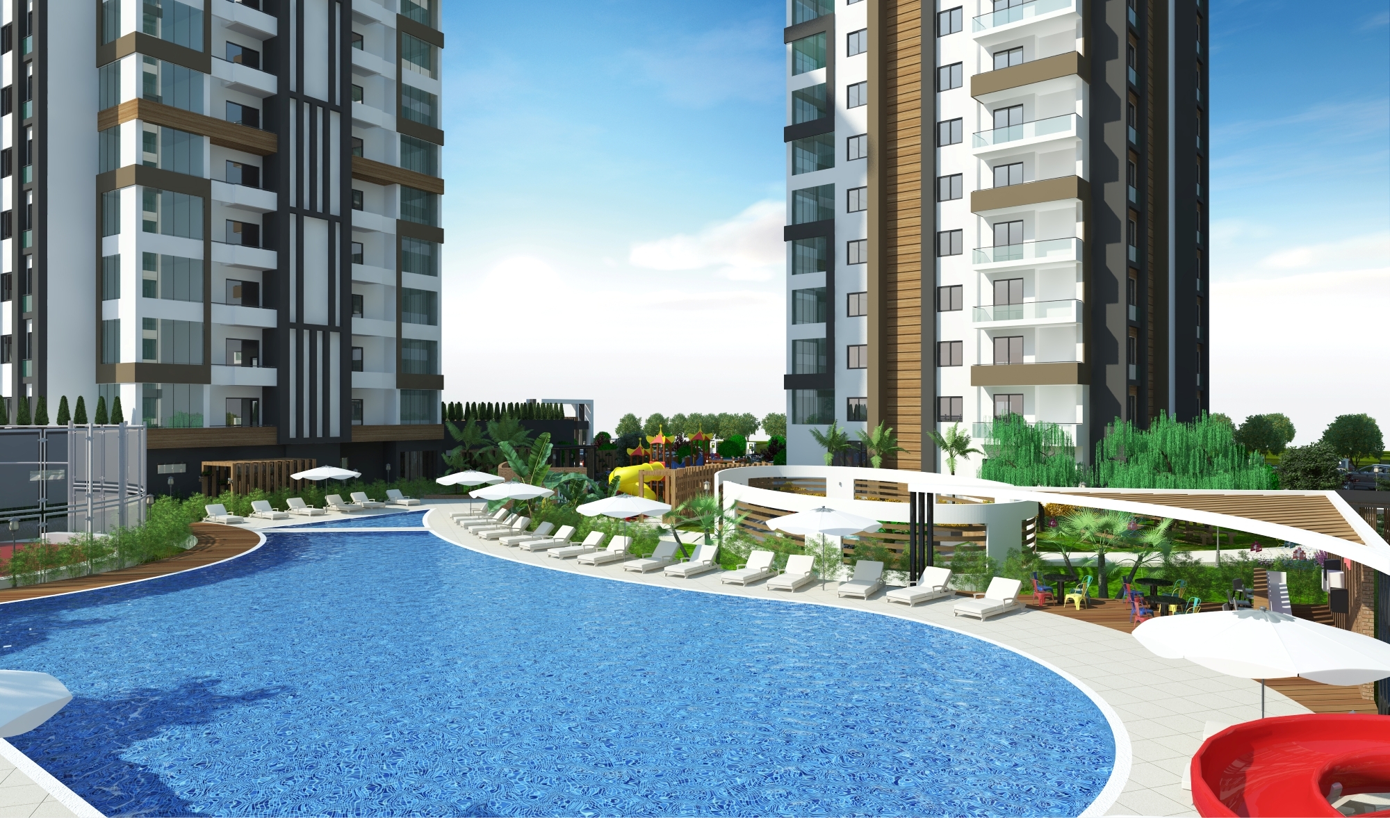 Luxury 4+1 Apartment with Sea and Mountain Views in Mersin-Tece