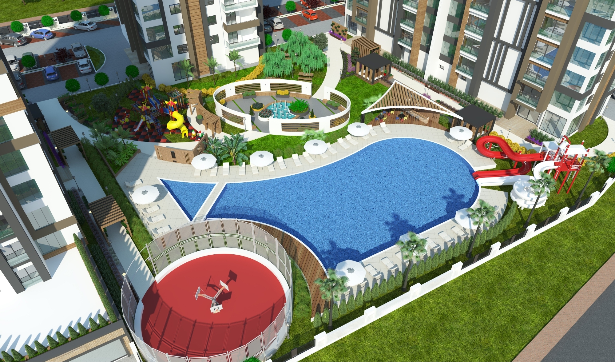 Luxury 4+1 Apartment with Sea and Mountain Views in Mersin-Tece
