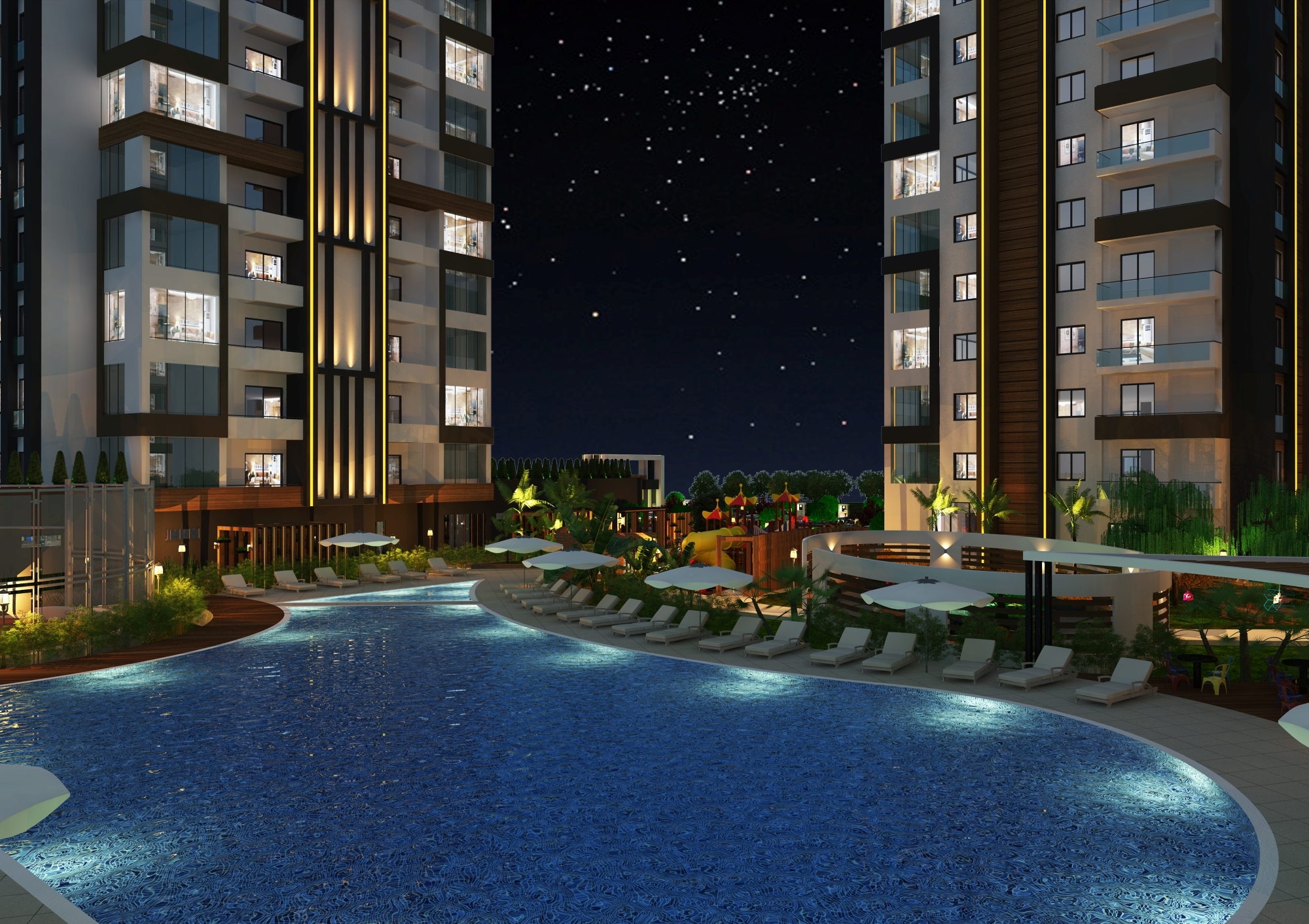 Luxury 4+1 Apartment with Sea and Mountain Views in Mersin-Tece