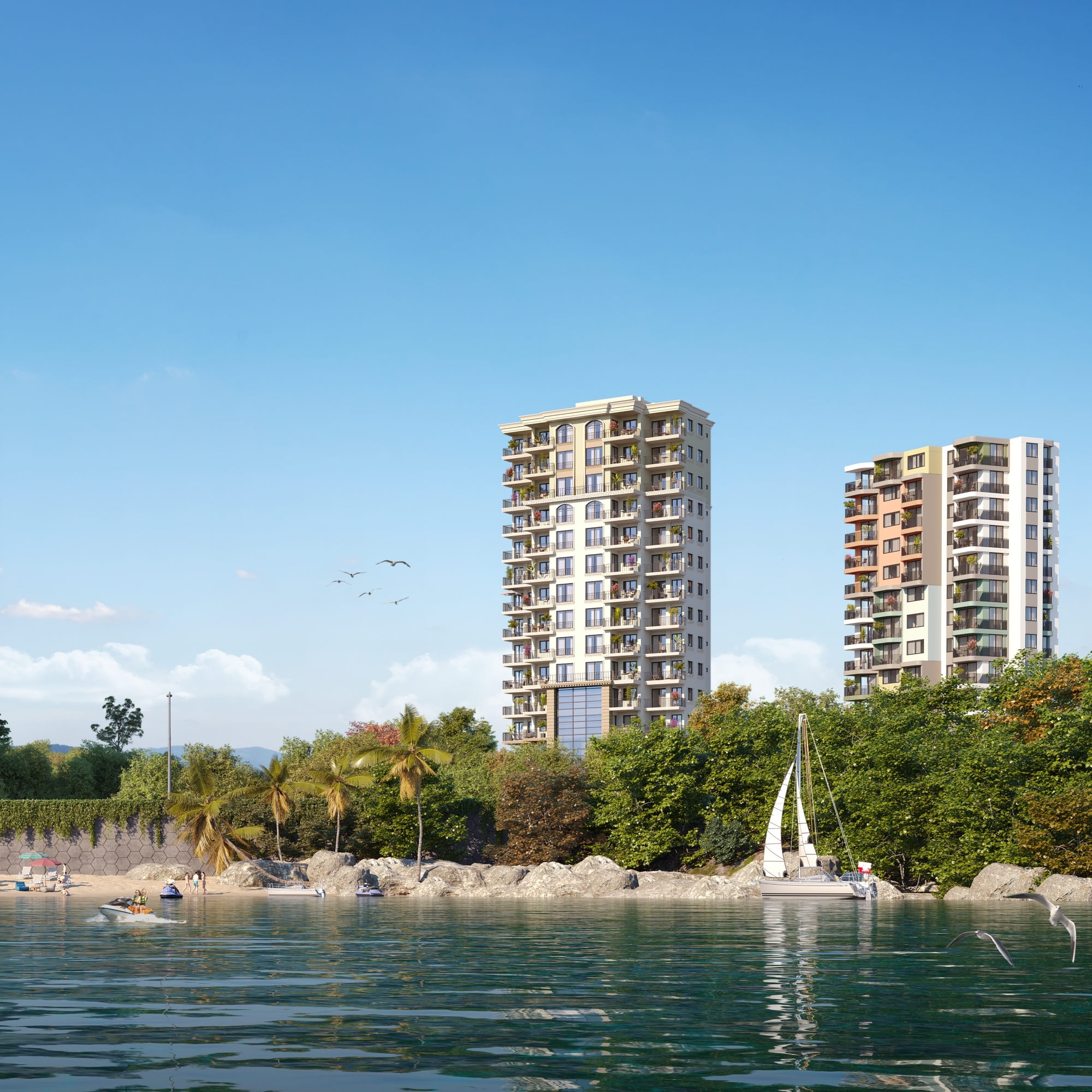 Luxury 1+1 Apartment with Pool in AYAŞ, MERSIN