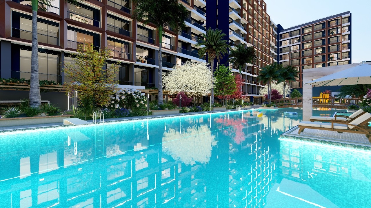 Luxury 1+0 Apartment with Mountain View in Tömük, Mersin