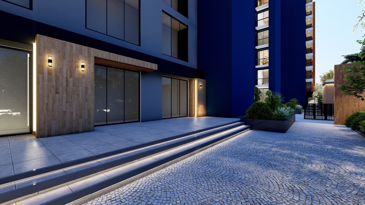 Modern Mountain View 1+1 Apartment with Pool & Fitness, Mersin - Tömük