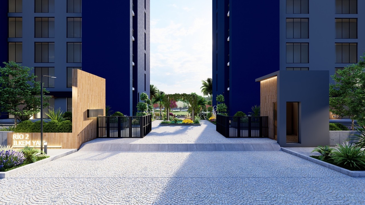 Modern Mountain View 1+1 Apartment with Pool & Fitness, Mersin - Tömük