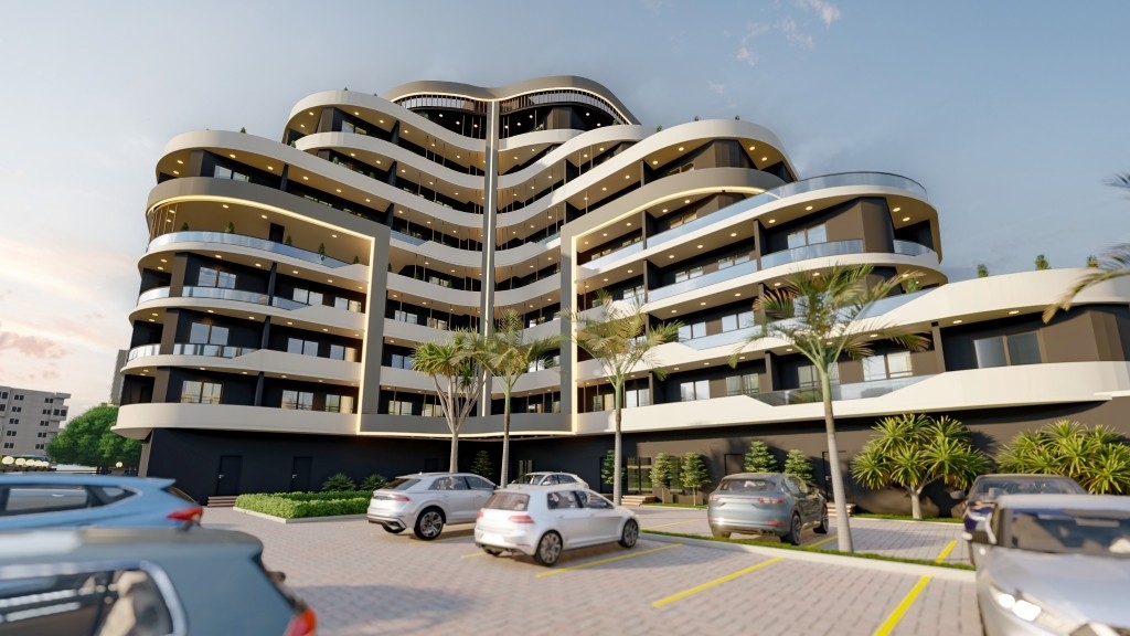 Modernes Bergblick 1+1 Apartment in Tömük, Mersin