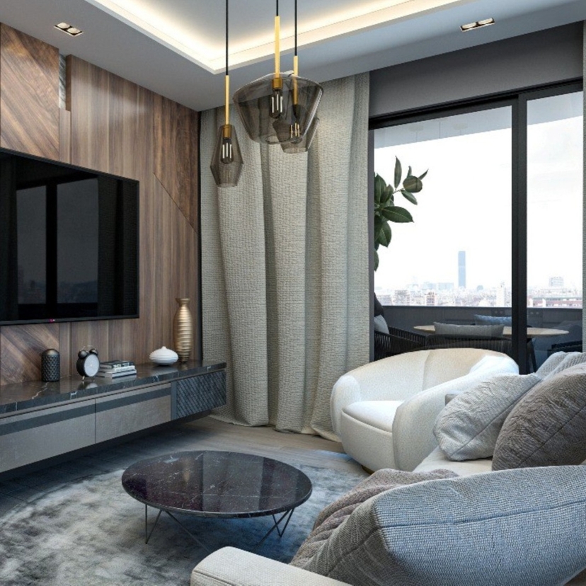 Luxury 1+1 Apartment with Mountain Views, MERSIN