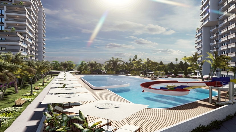 Luxury 2+1 Apartment with Mountain Views in Mersin