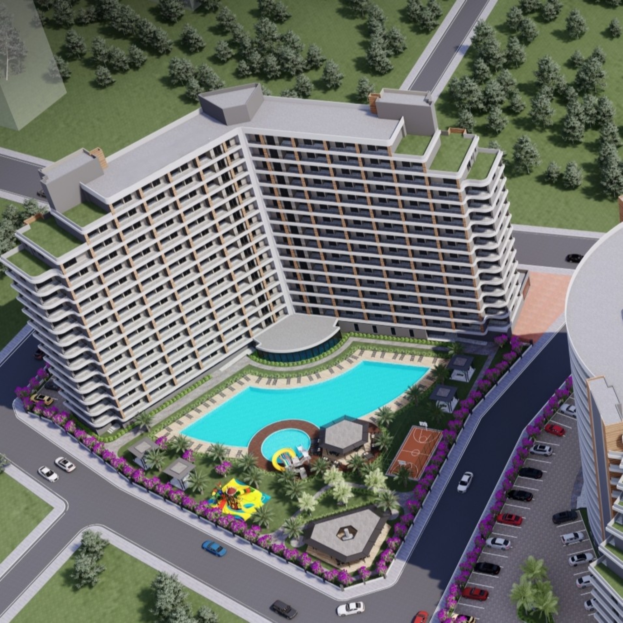 Mountain View 2+1 Apartment in Tomuk, Mersin