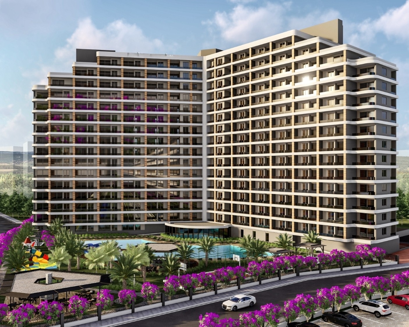 Mountain View 2+1 Apartment in Tomuk, Mersin