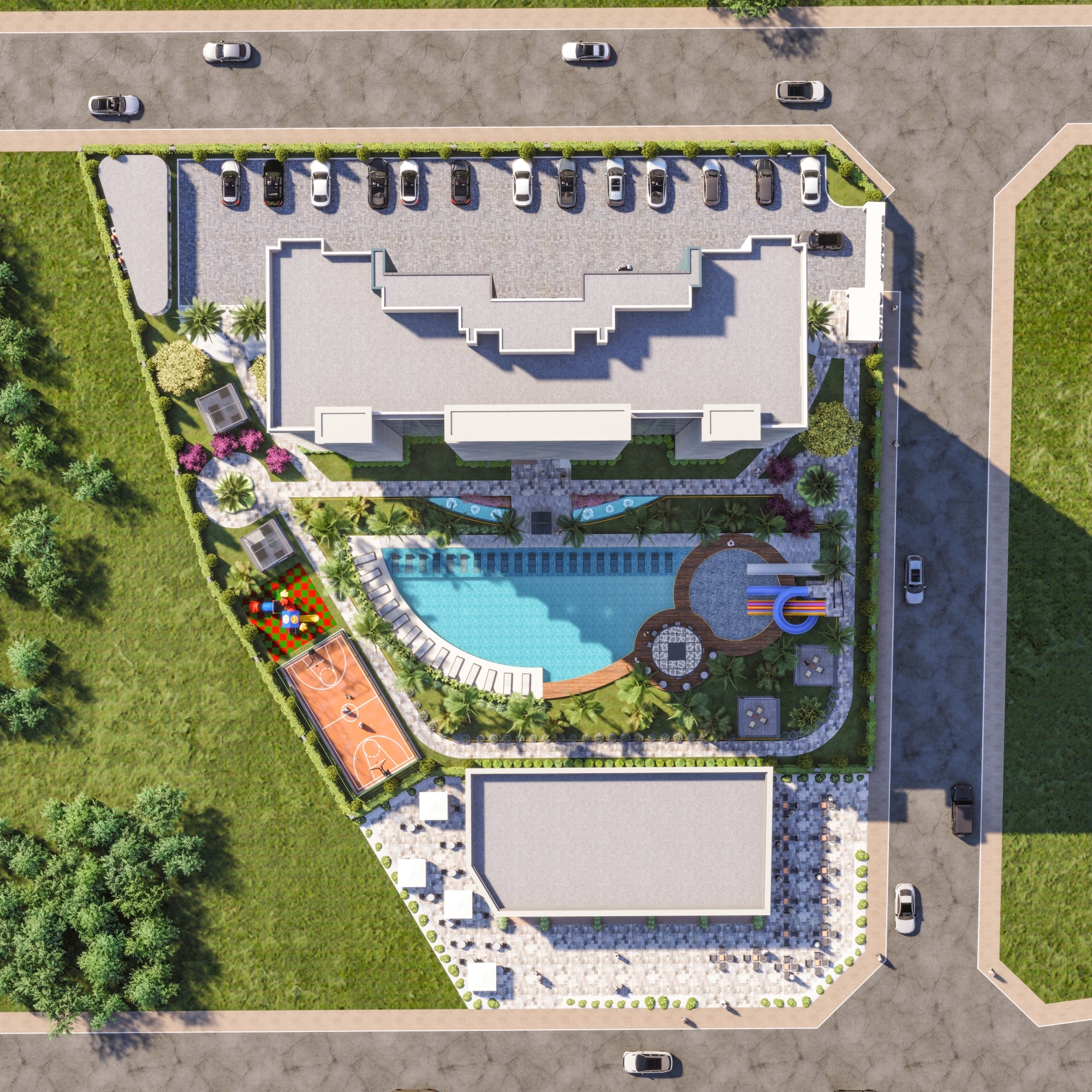 Luxury 1+1 Apartment with Sea and Mountain Views in Cesmeli, Mersin