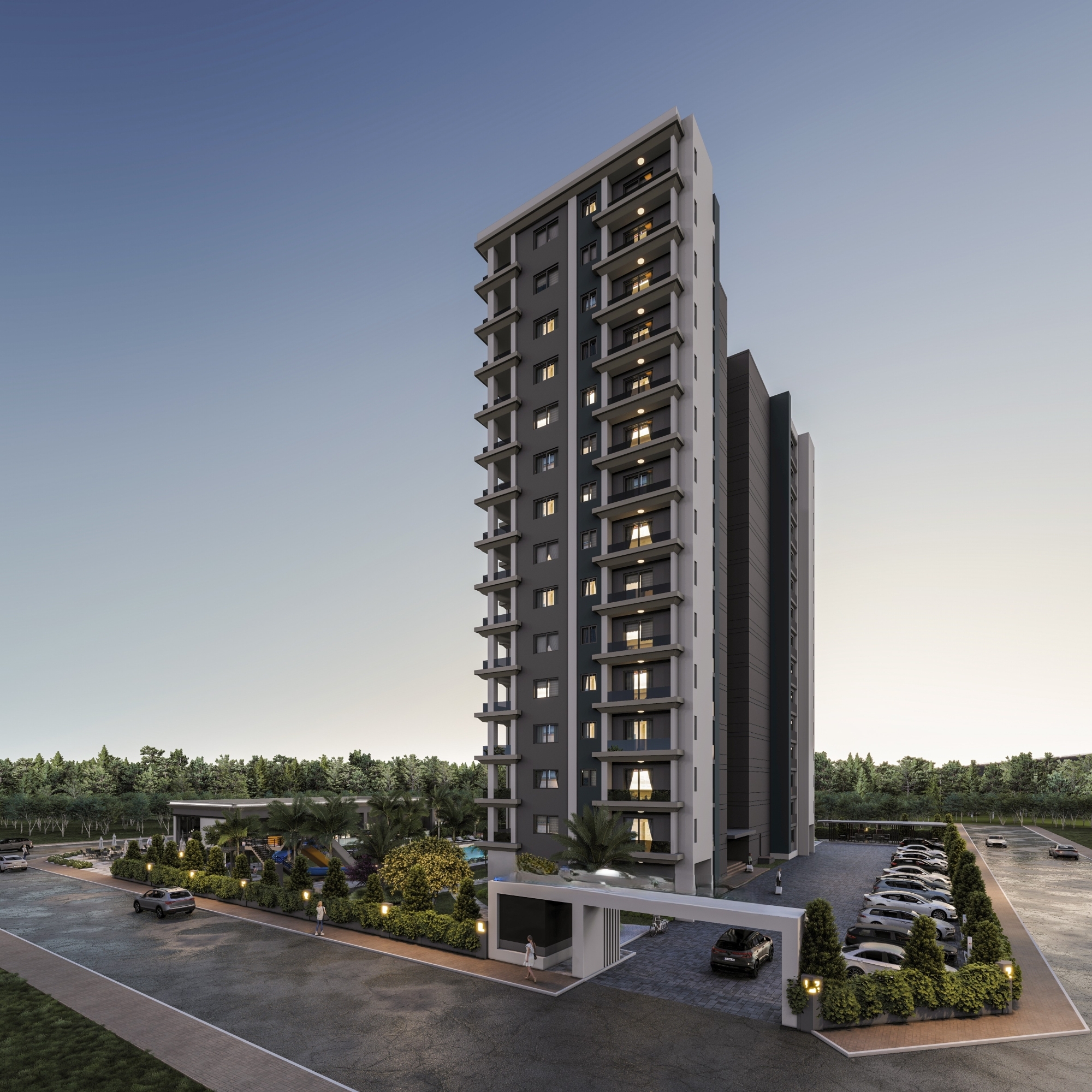 Luxury 1+1 Apartment with Sea and Mountain Views in Cesmeli, Mersin
