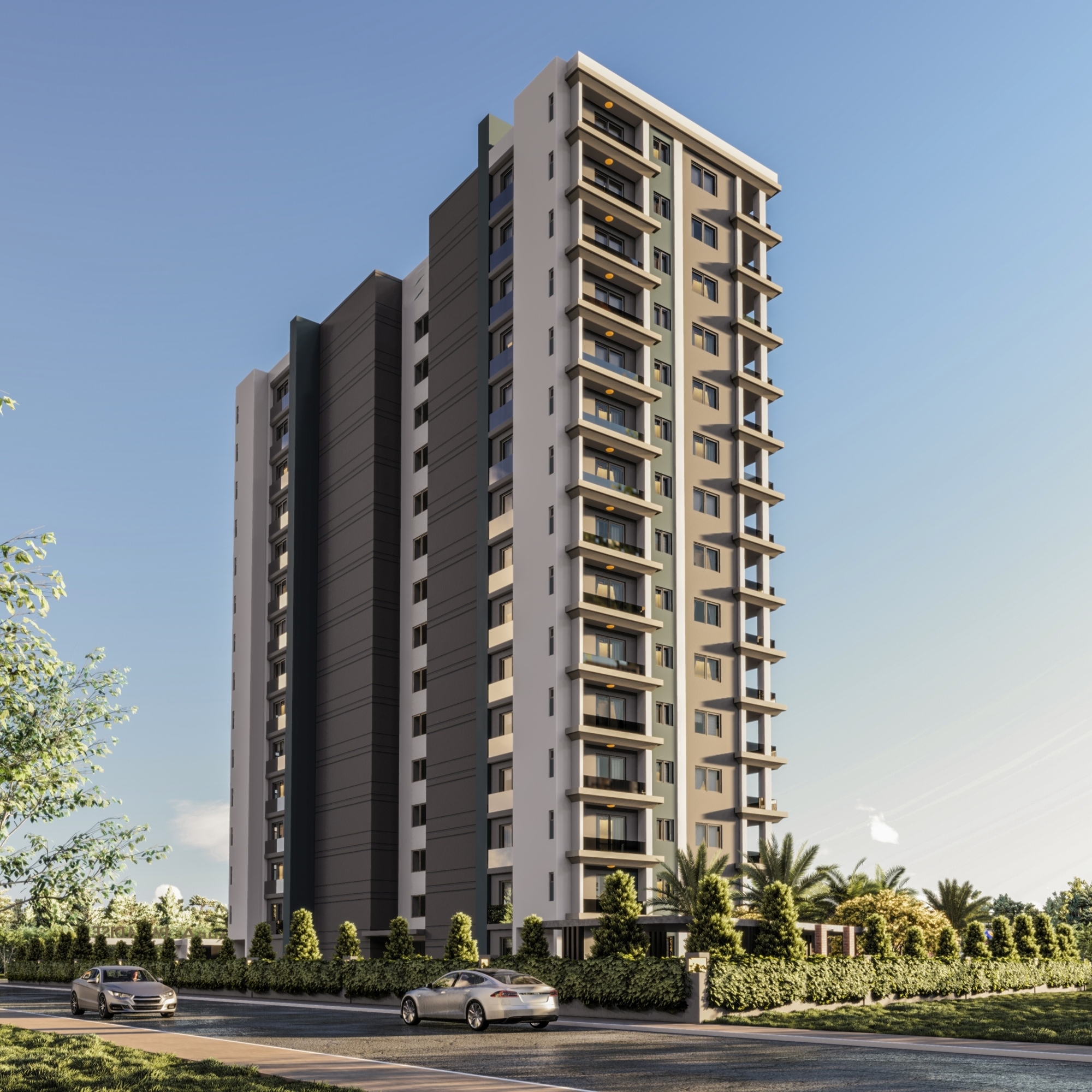 Luxury 1+1 Apartment with Sea and Mountain Views in Cesmeli, Mersin