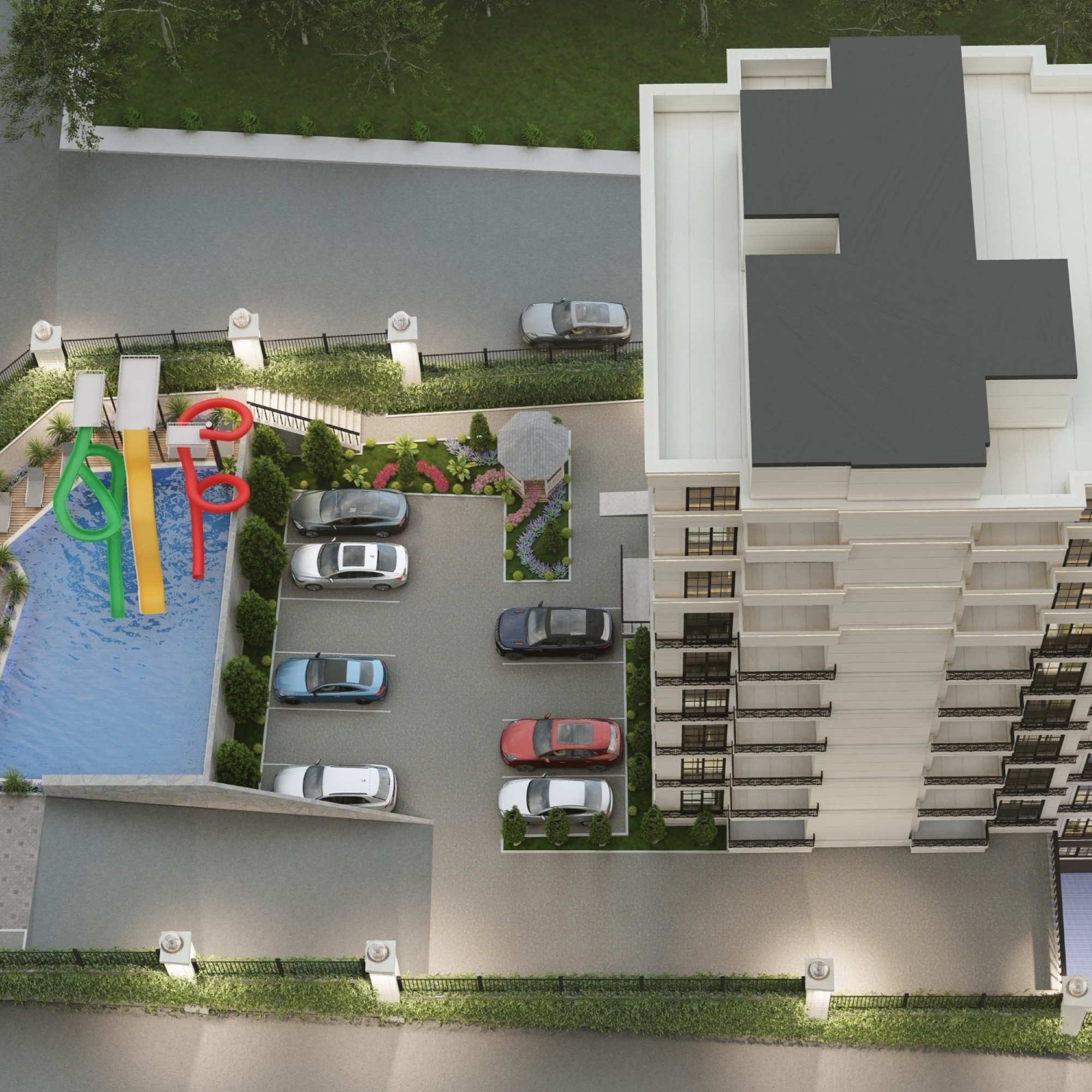 Luxury 1+1 Apartment with Sea and Mountain Views in Ayas, Mersin