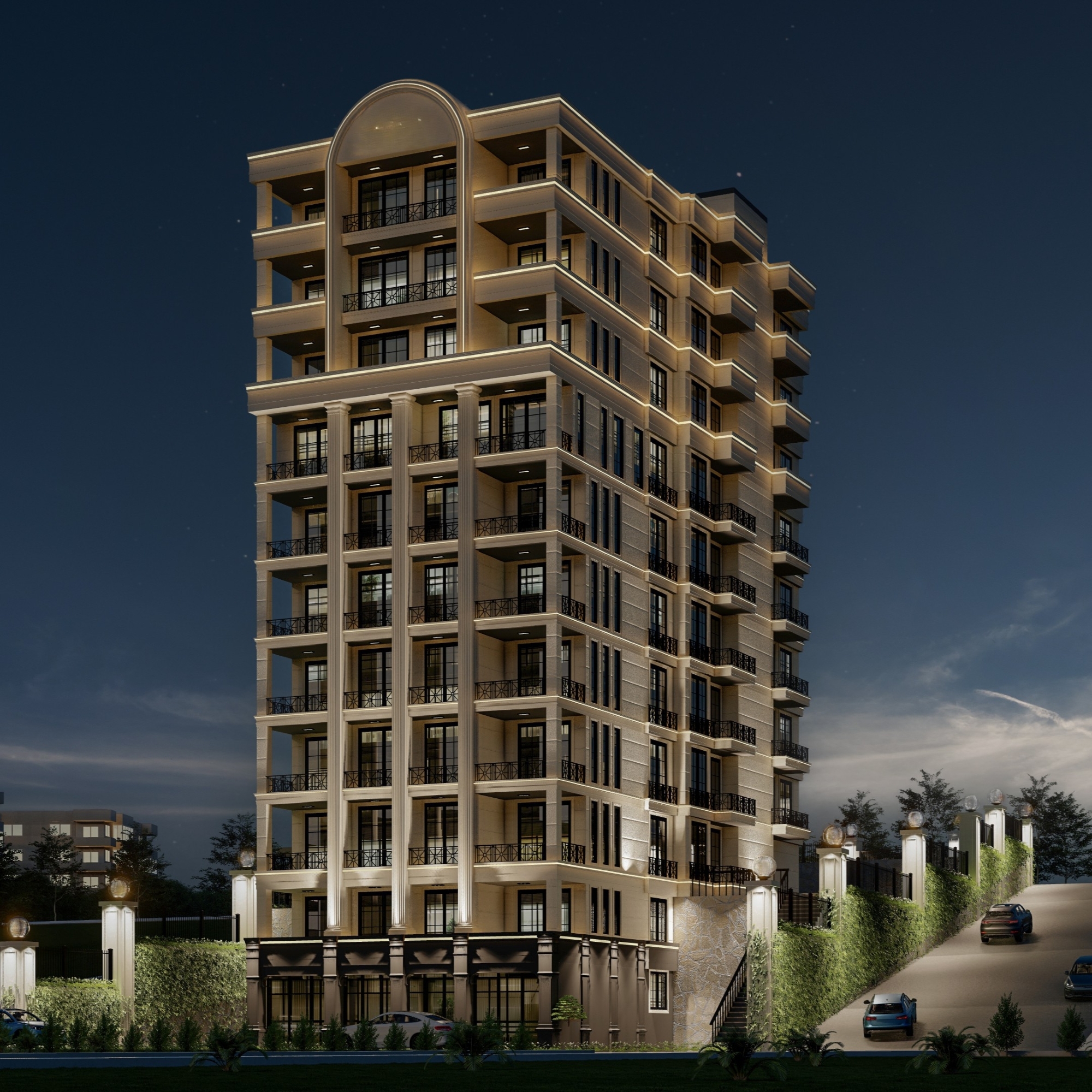 Luxury 1+1 Apartment with Sea and Mountain Views in Ayas, Mersin
