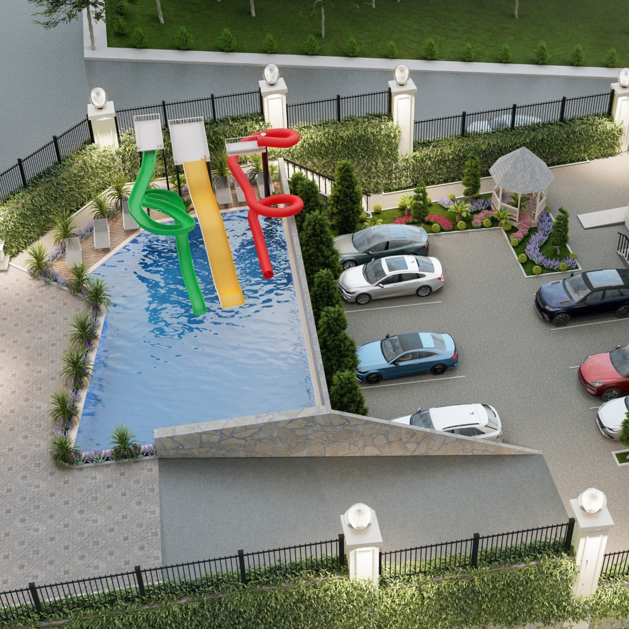 Luxury 1+1 Apartment with Sea and Mountain Views in Ayas, Mersin