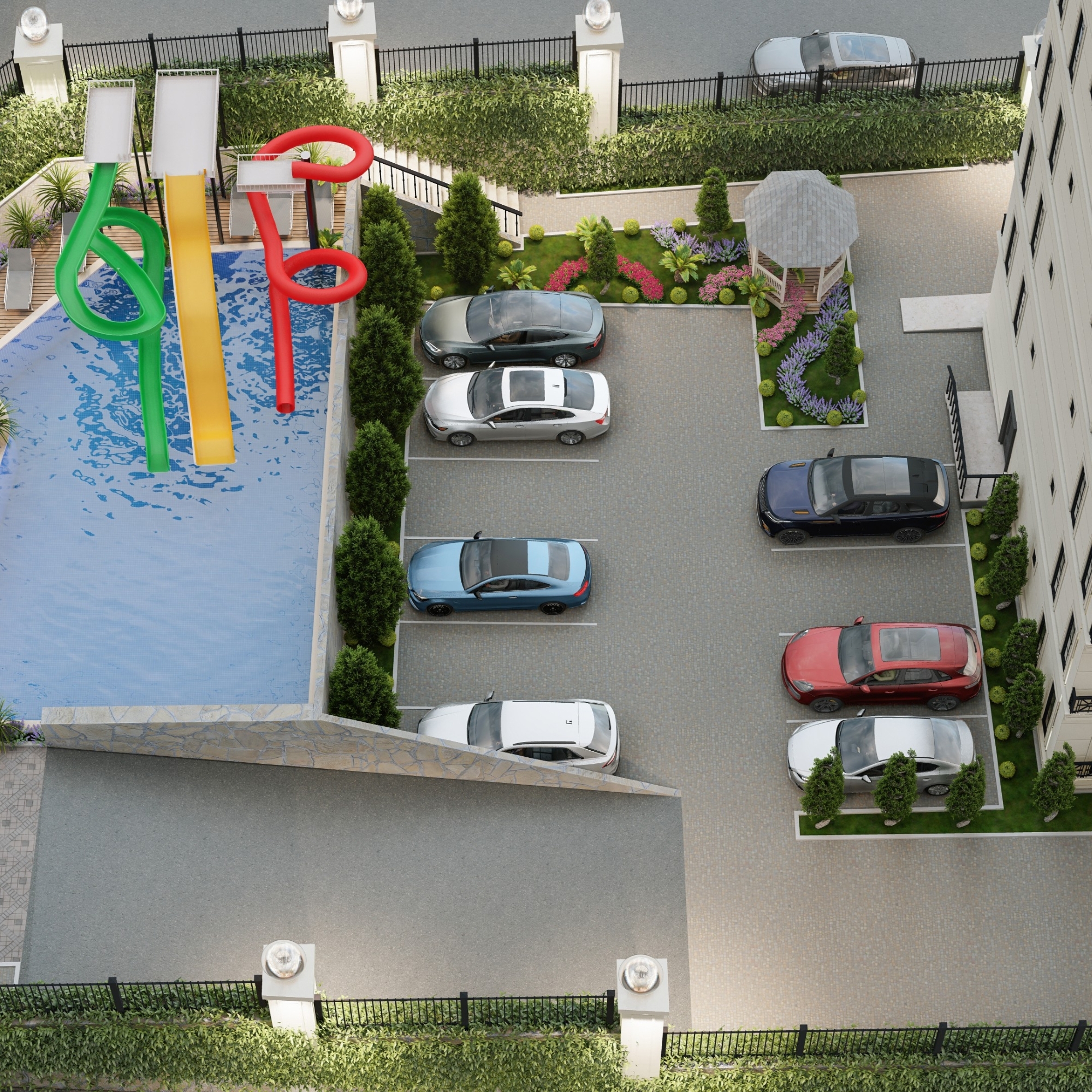 Luxury 1+1 Apartment with Sea and Mountain Views in Ayas, Mersin