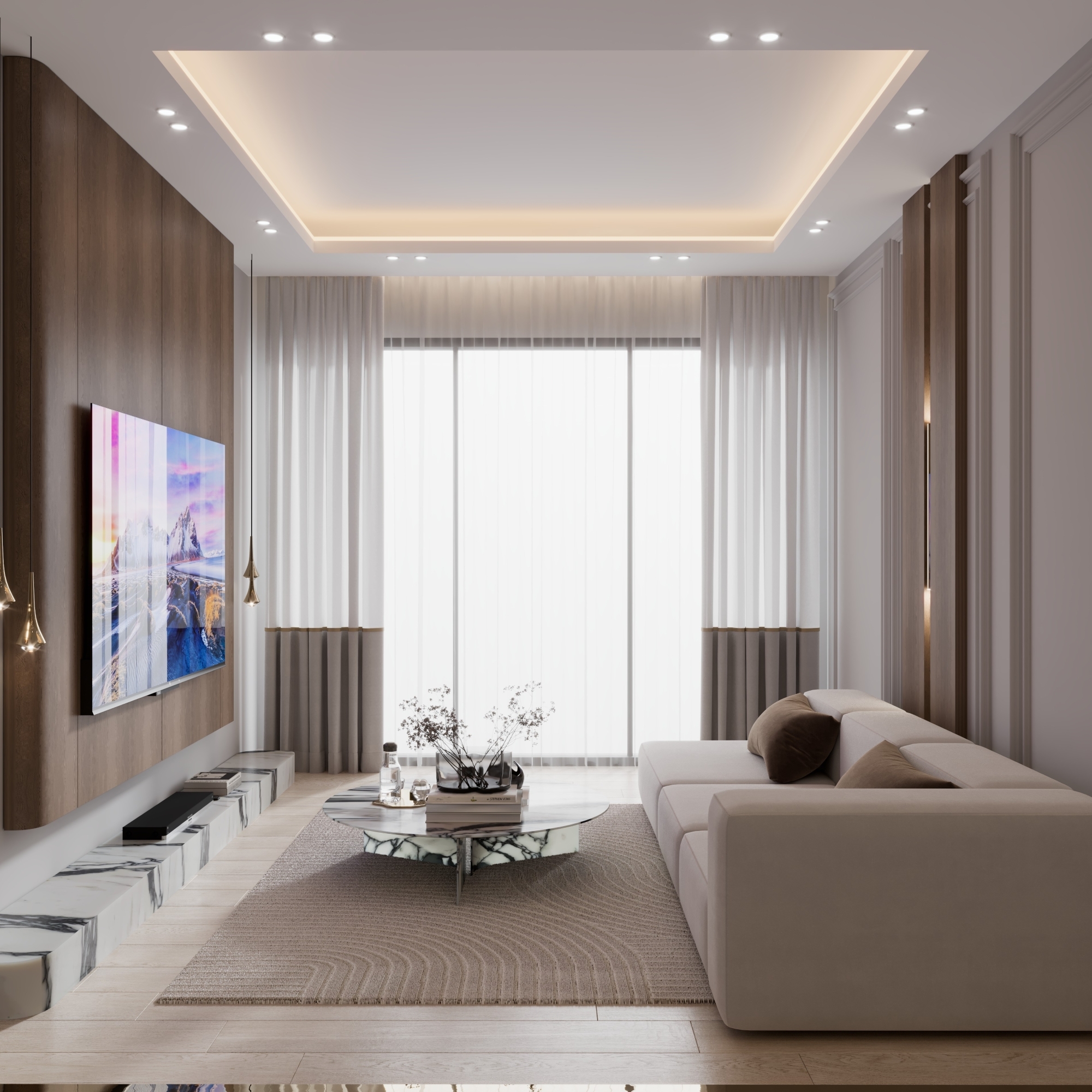 Luxury 1+1 Apartment with Sea and Mountain Views in Ayas, Mersin