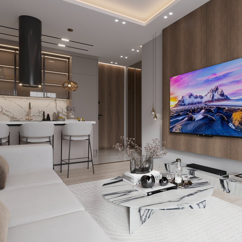 Luxury 1+1 Apartment with Sea and Mountain Views in Ayas, Mersin