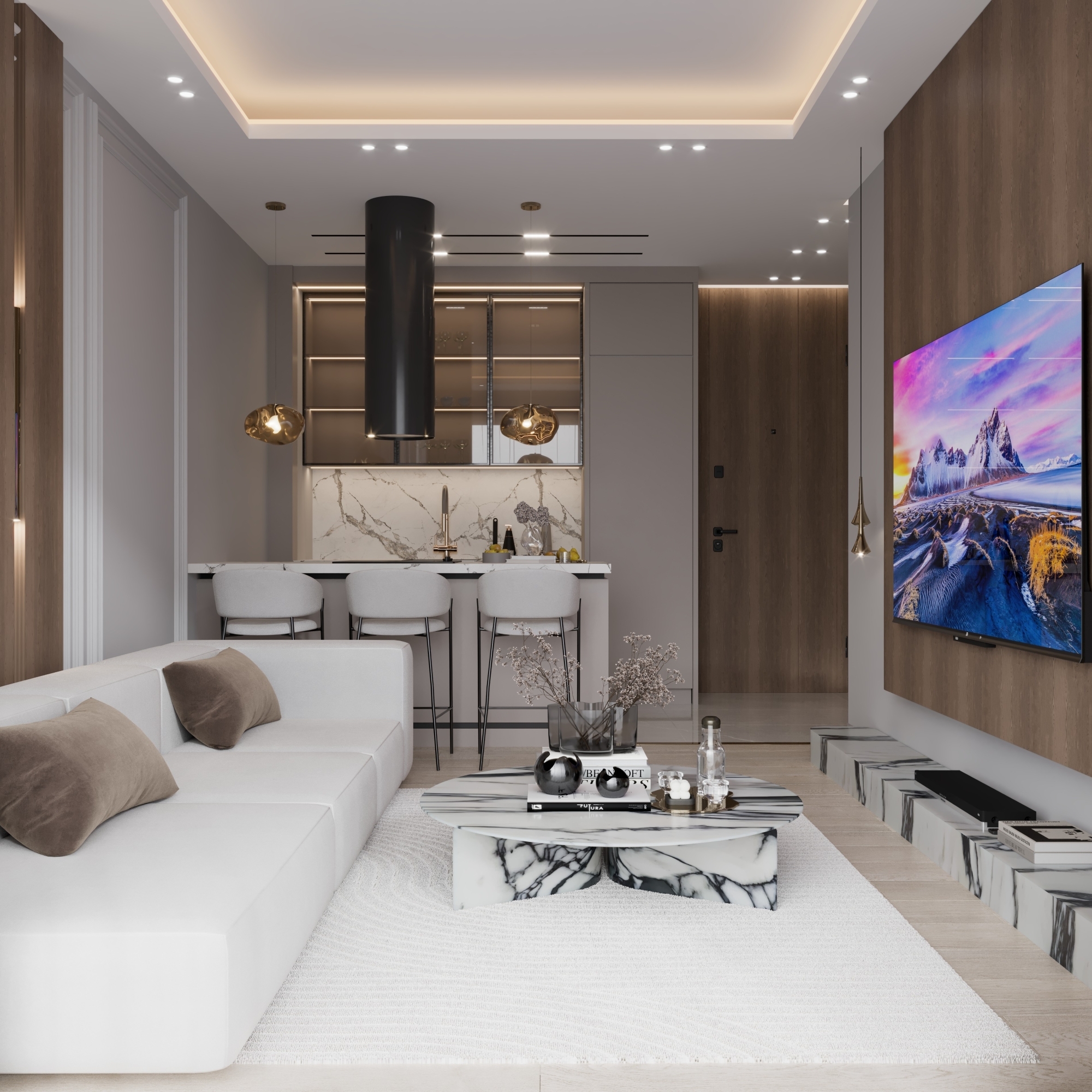 Luxury 1+1 Apartment with Sea and Mountain Views in Ayas, Mersin
