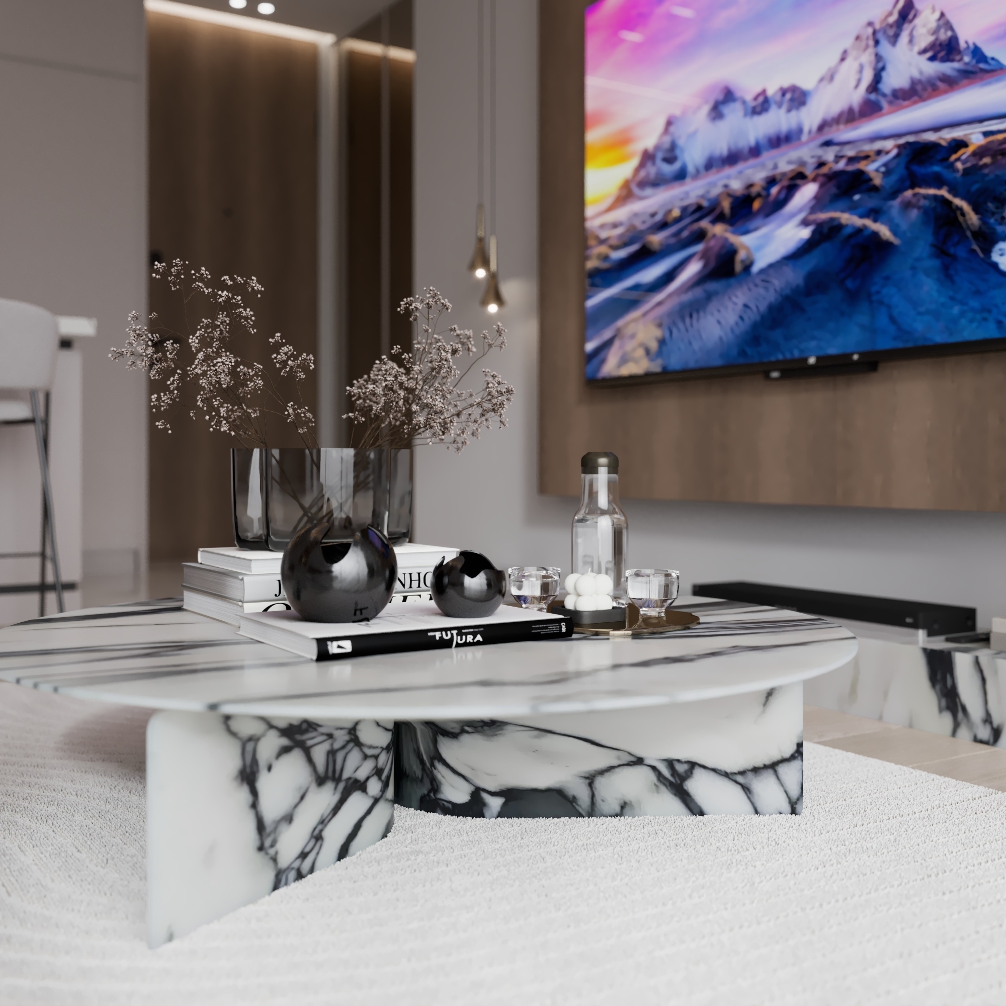 Luxury 1+1 Apartment with Sea and Mountain Views in Ayas, Mersin