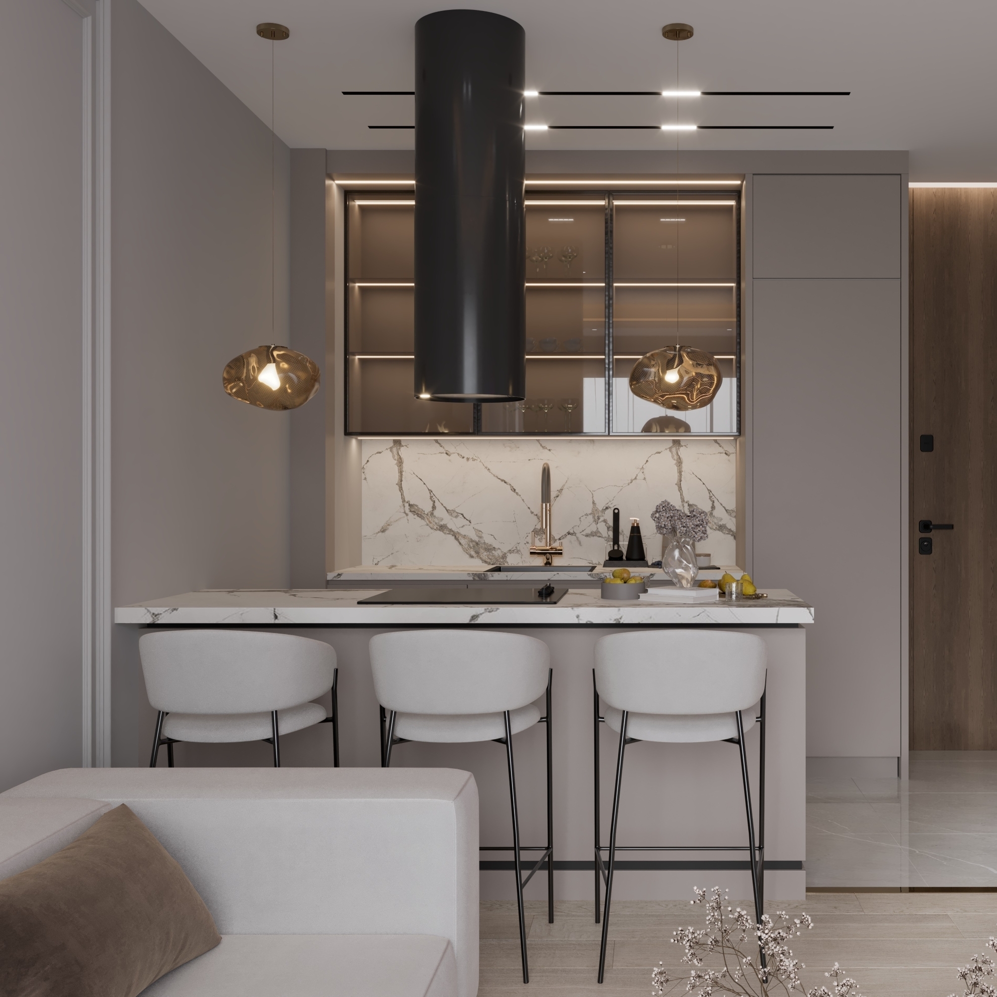 Luxury 1+1 Apartment with Sea and Mountain Views in Ayas, Mersin