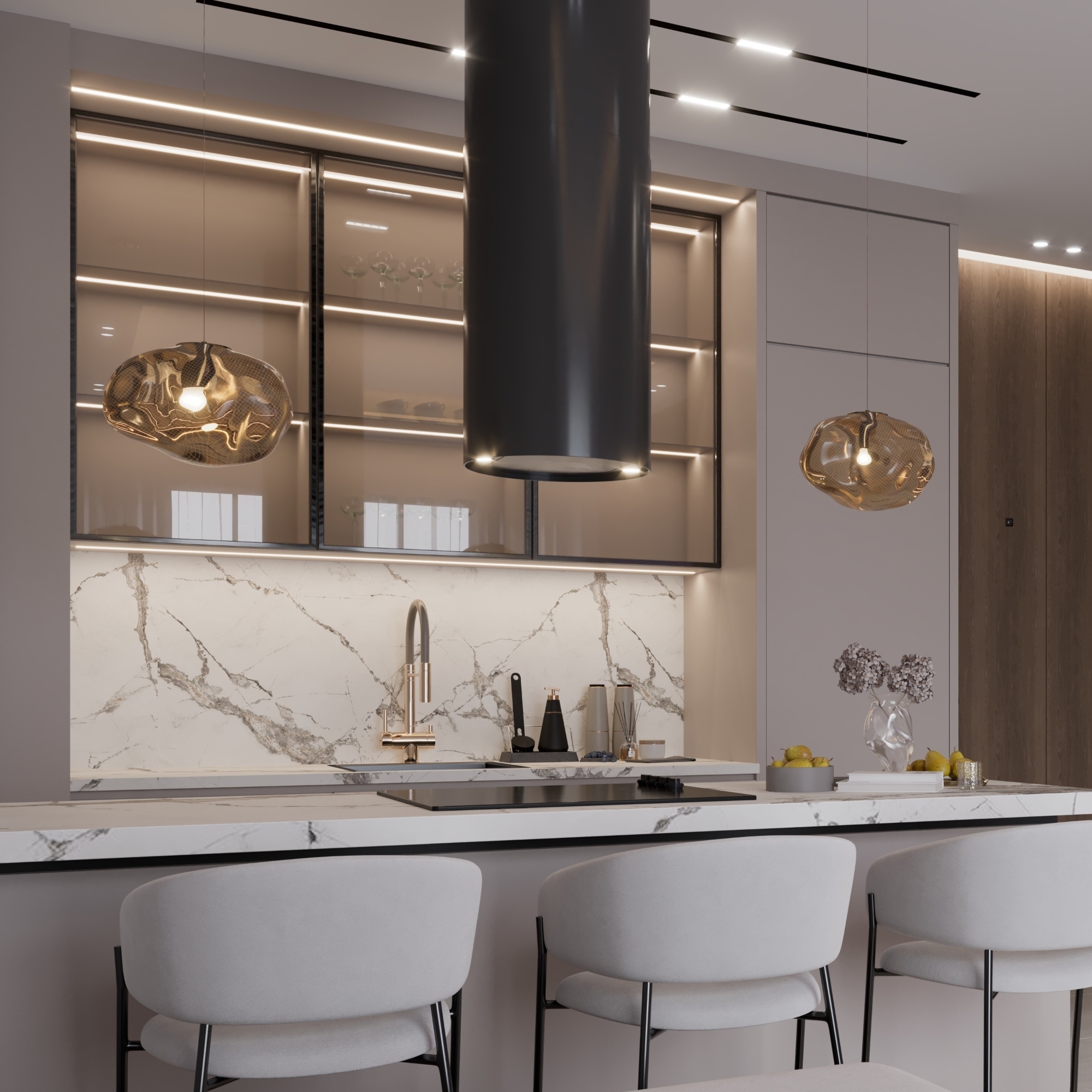 Luxury 1+1 Apartment with Sea and Mountain Views in Ayas, Mersin