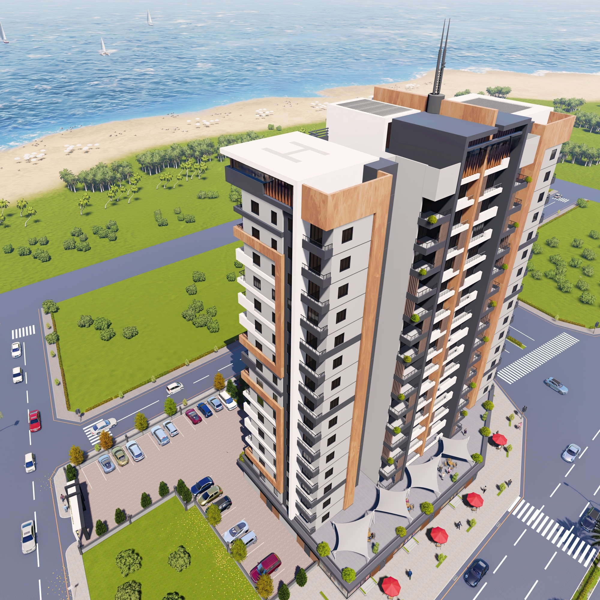 Luxury 2+1 Apartment with Pool in Mersin - arpacbahsis