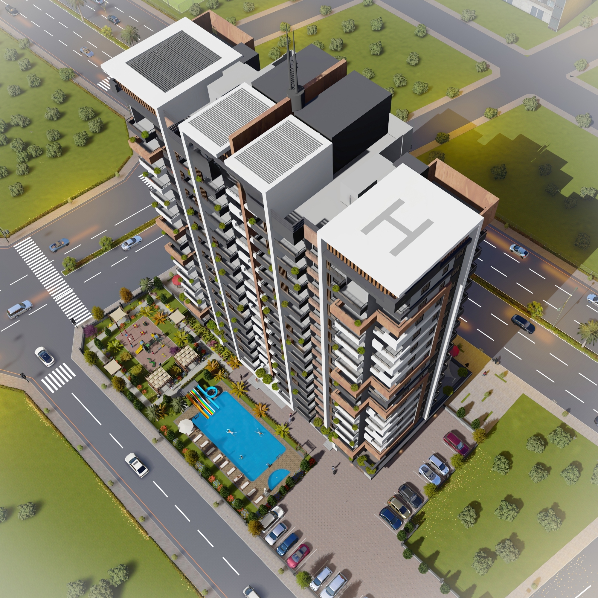 Luxury 2+1 Apartment with Pool in Mersin - arpacbahsis