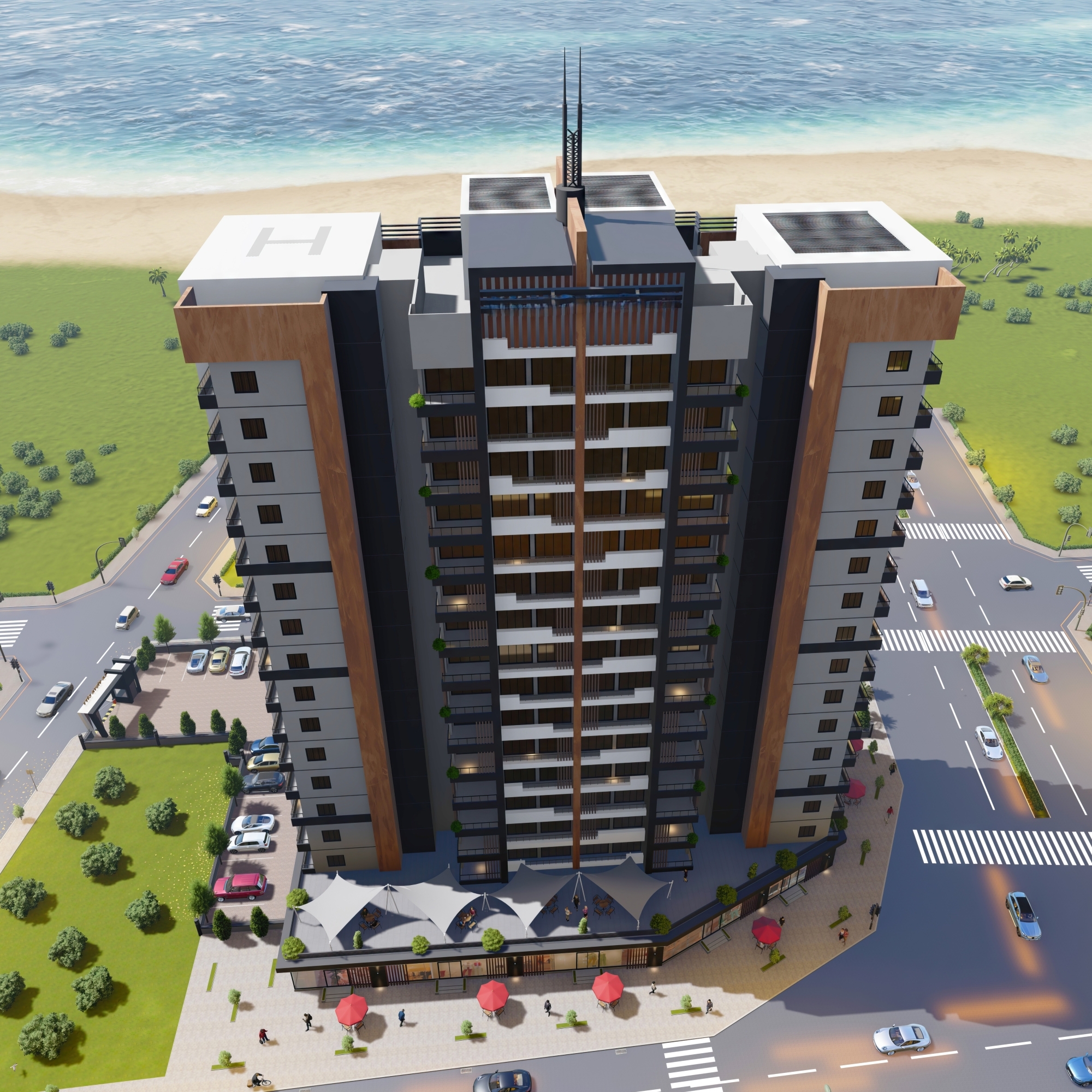 Luxury 2+1 Apartment with Pool in Mersin - arpacbahsis
