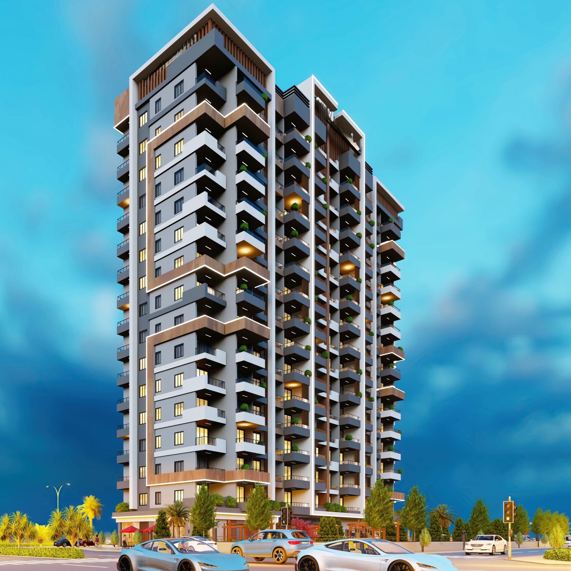Luxury 2+1 Apartment with Pool in Mersin - arpacbahsis