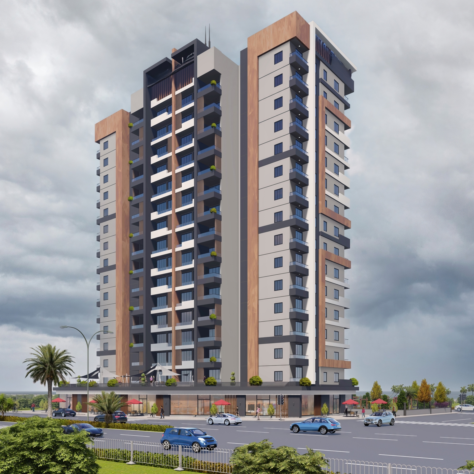 Luxury 2+1 Apartment with Pool in Mersin - arpacbahsis