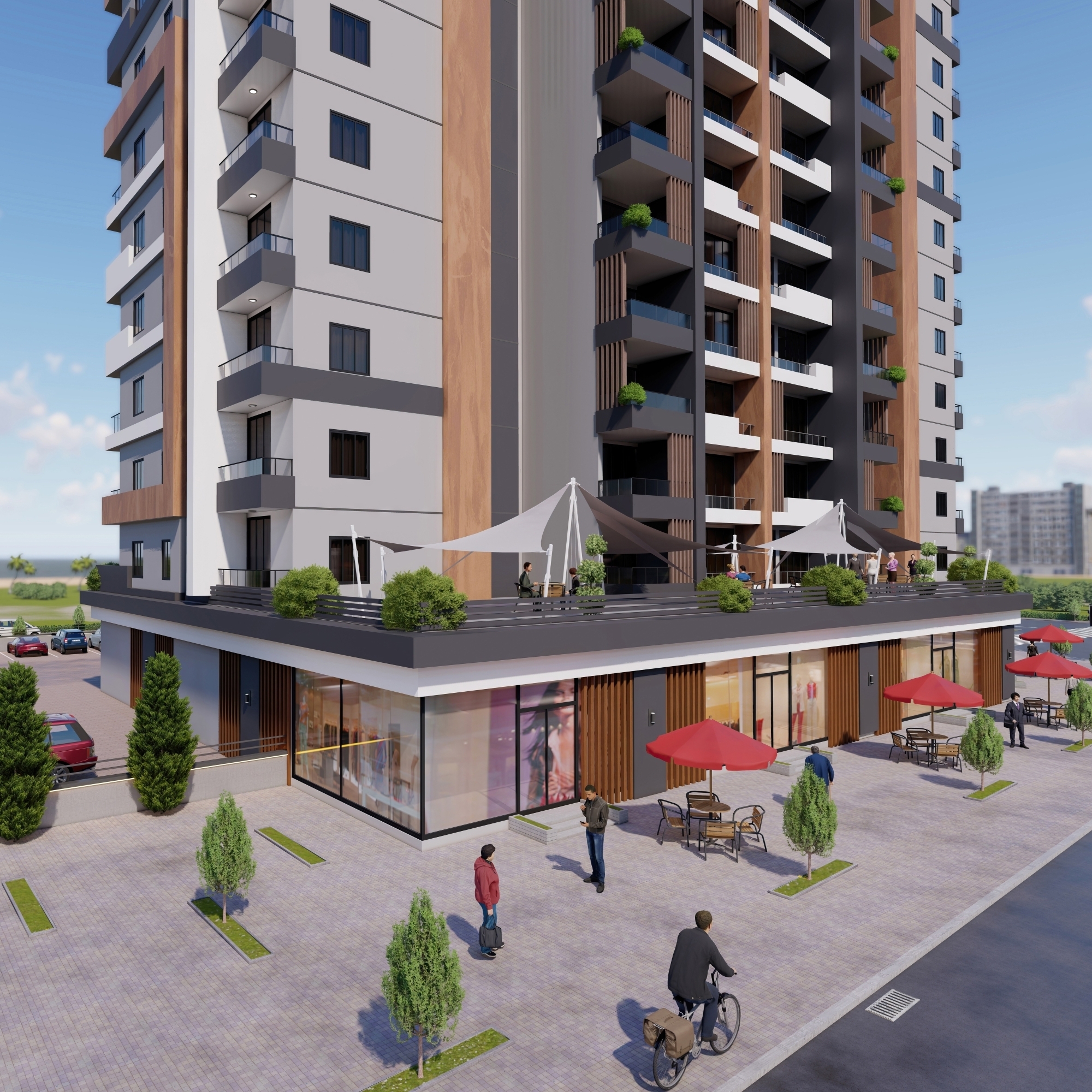 Luxury 2+1 Apartment with Pool in Mersin - arpacbahsis