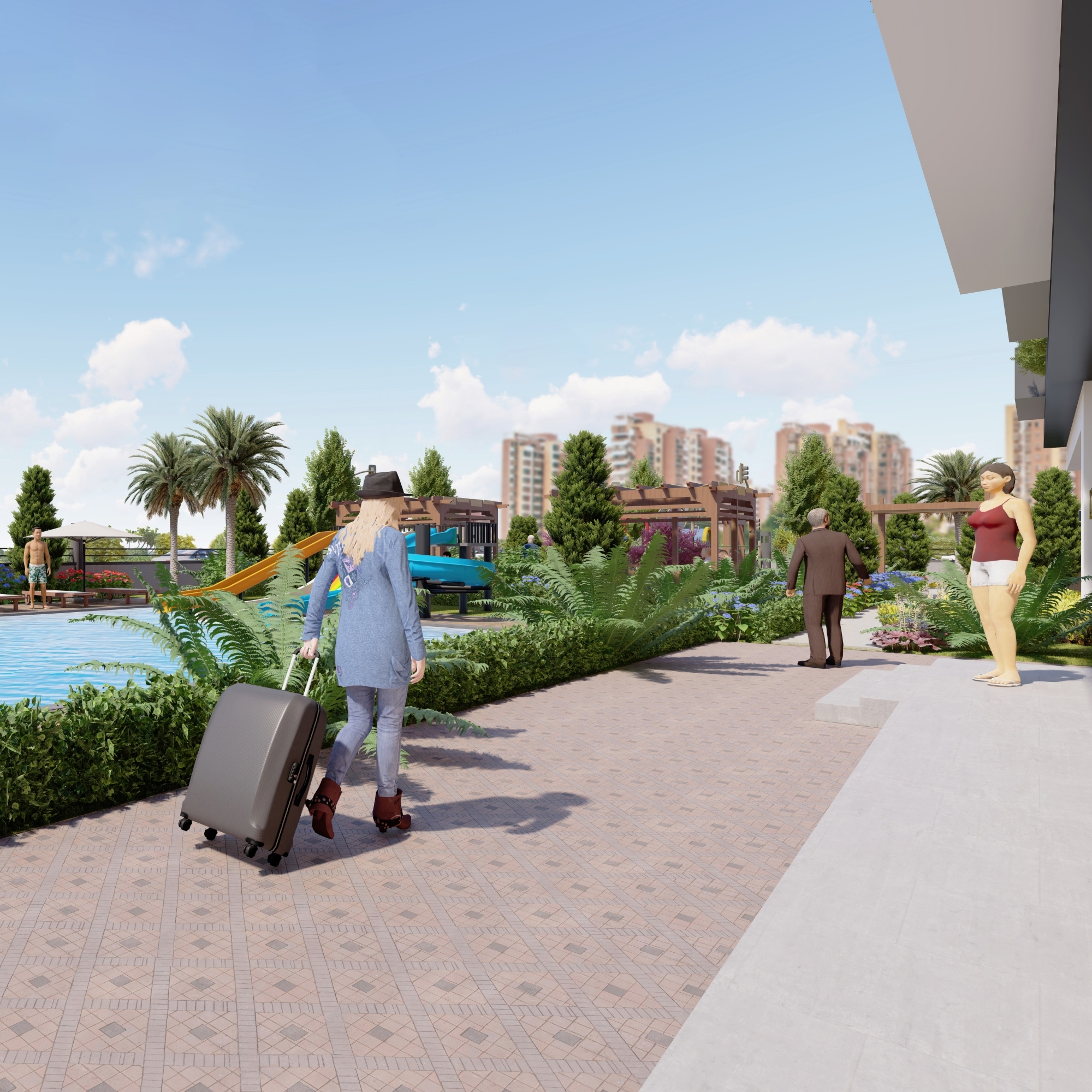 Luxury 2+1 Apartment with Pool in Mersin - arpacbahsis
