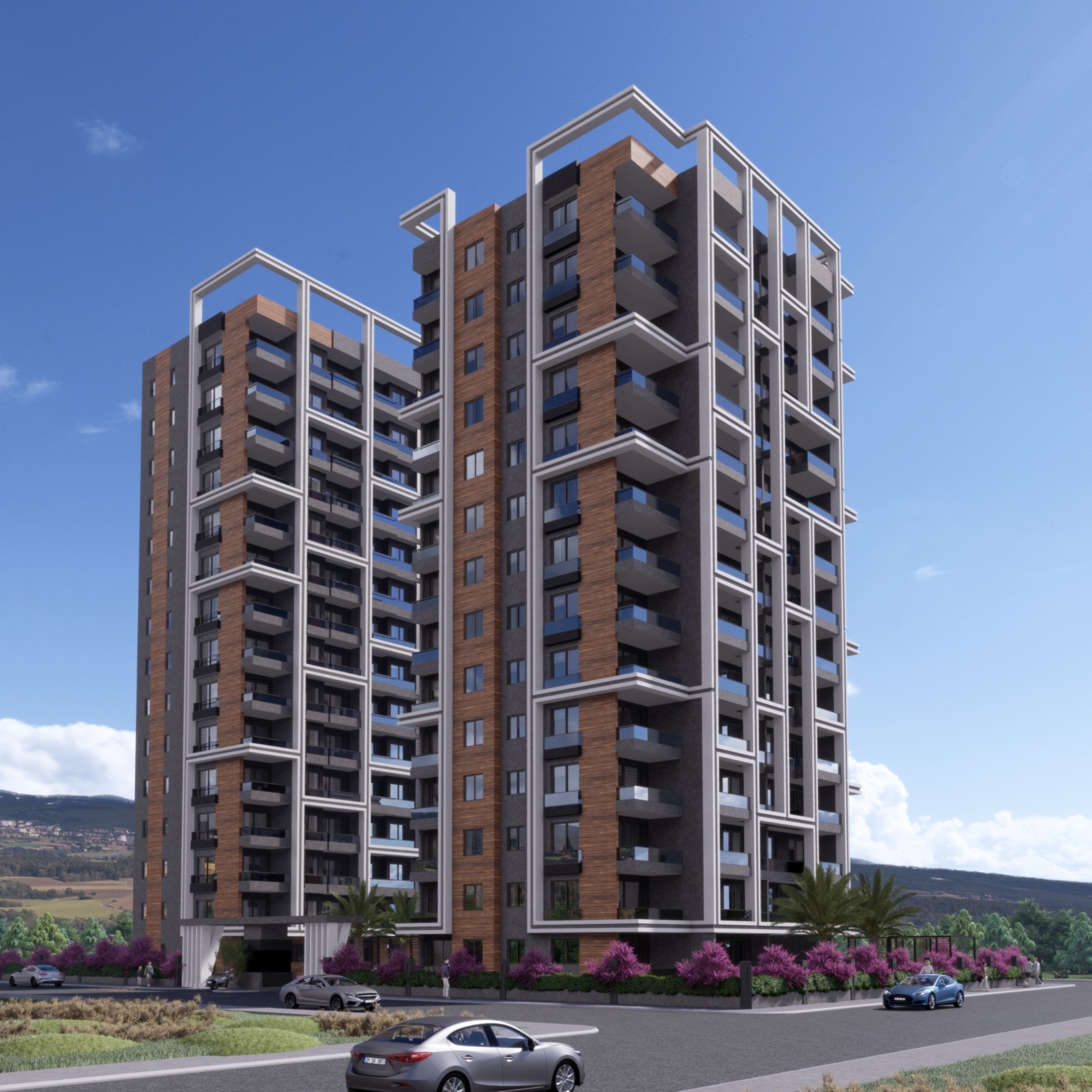 Luxury 1+1 Apartment with Mountain Views, Mersin