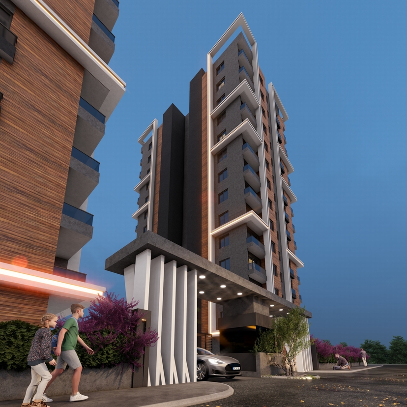 Luxury 1+1 Apartment with Mountain Views, Mersin