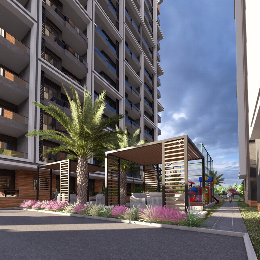Luxury 1+1 Apartment with Mountain Views, Mersin
