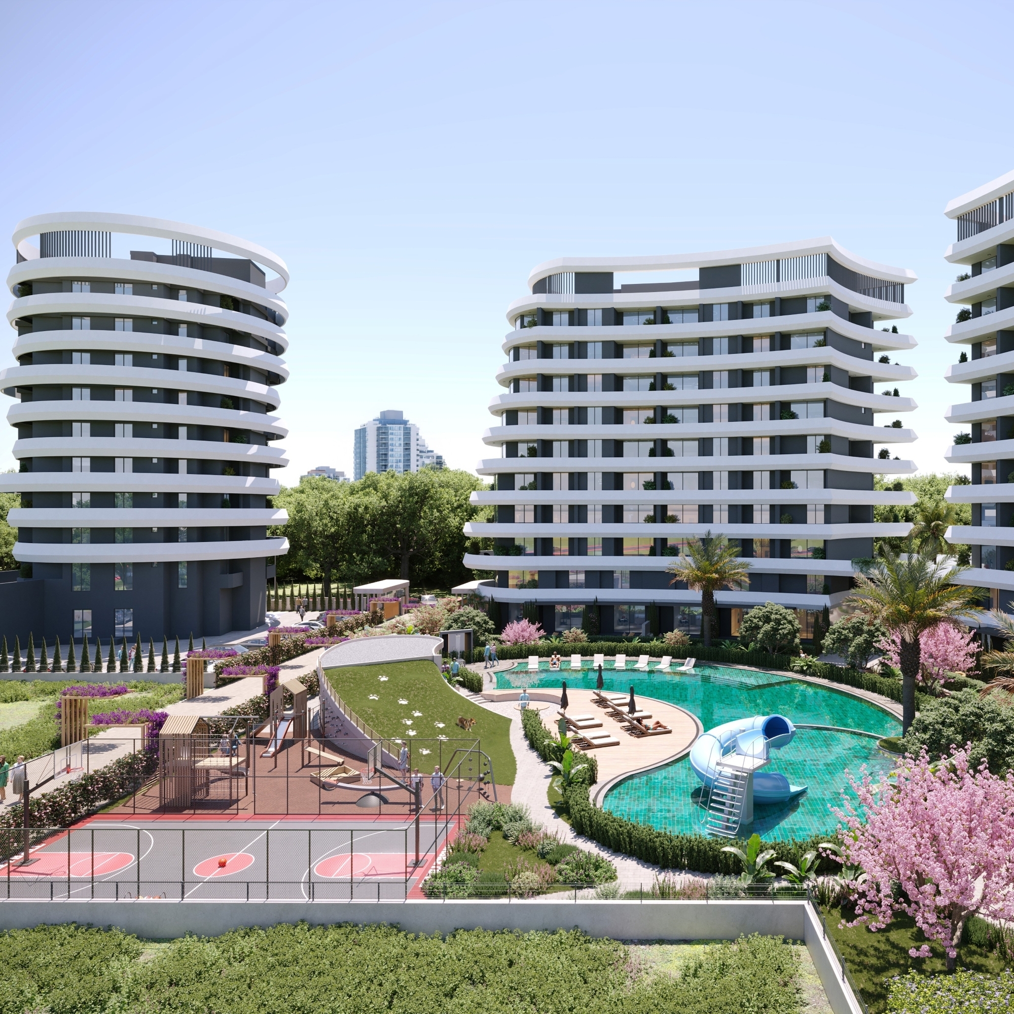 Luxurious 2+1 Apartment with Sea and Mountain Views, Mersin