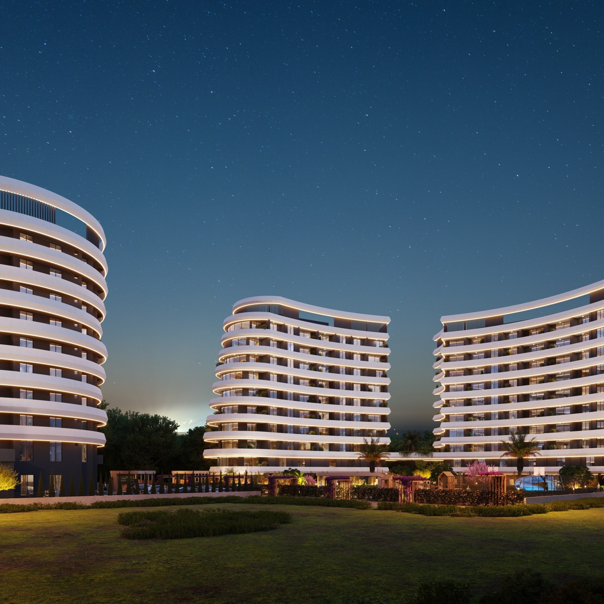 Luxurious 2+1 Apartment with Sea and Mountain Views, Mersin