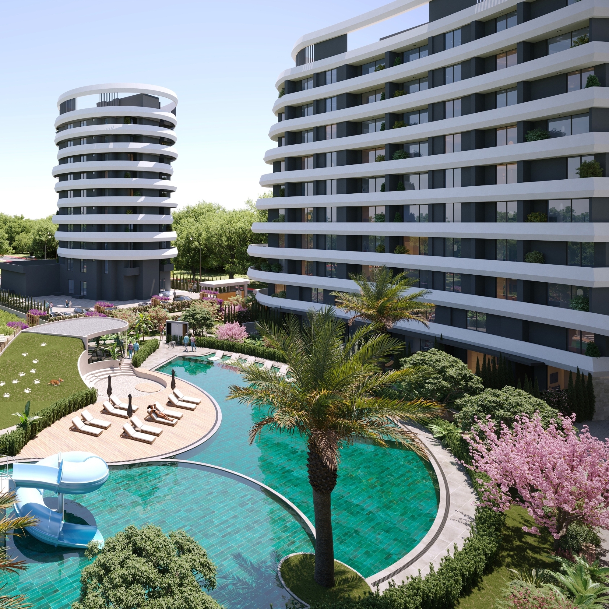 Luxurious 2+1 Apartment with Sea and Mountain Views, Mersin