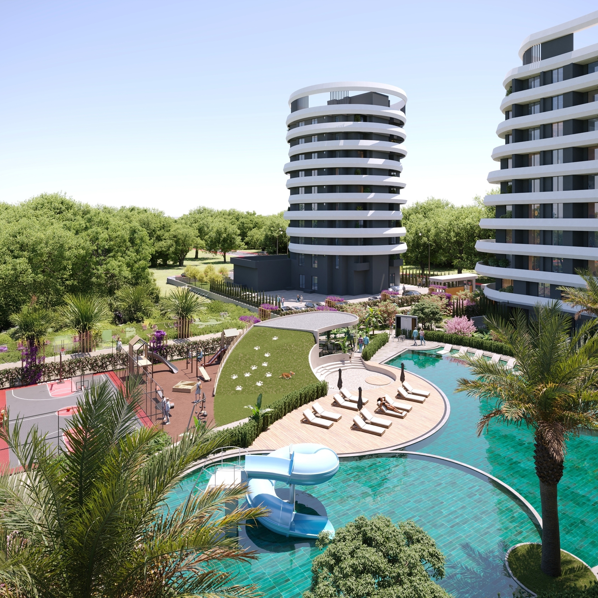 Luxurious 2+1 Apartment with Sea and Mountain Views, Mersin