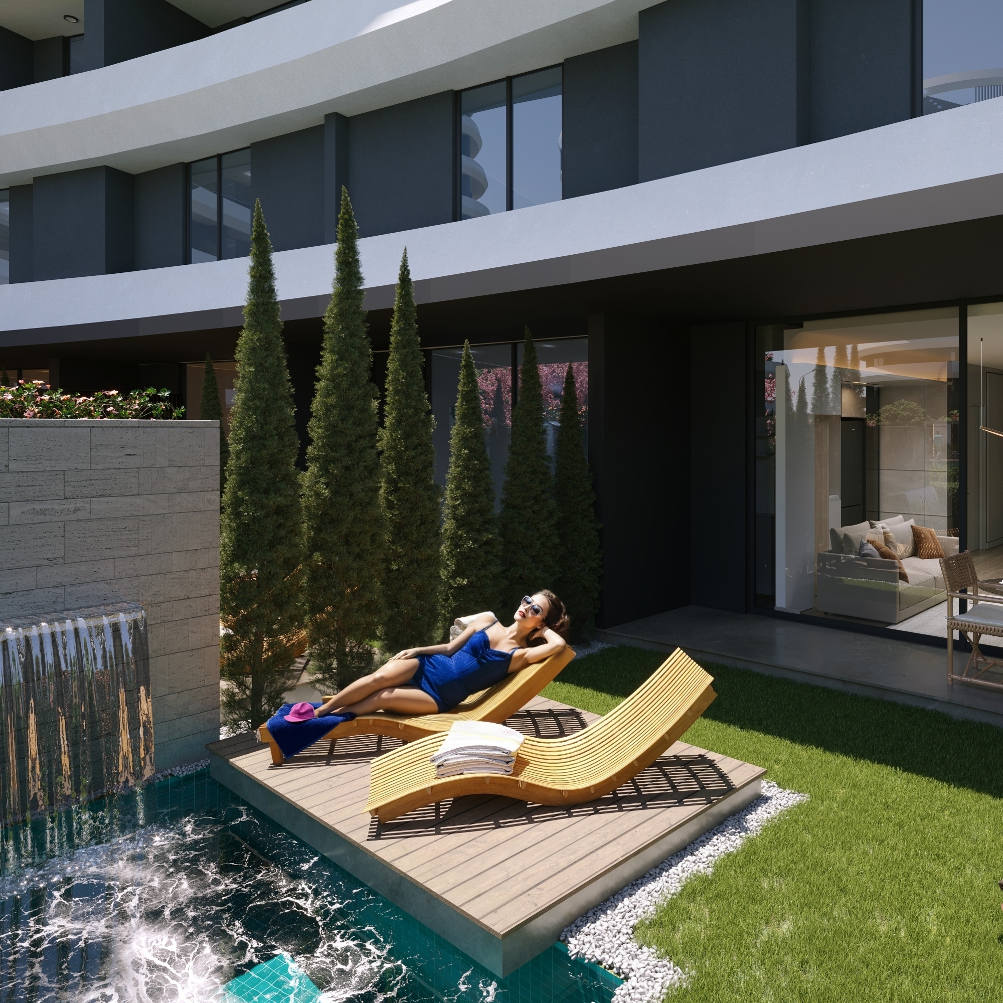 Luxurious 2+1 Apartment with Sea and Mountain Views, Mersin