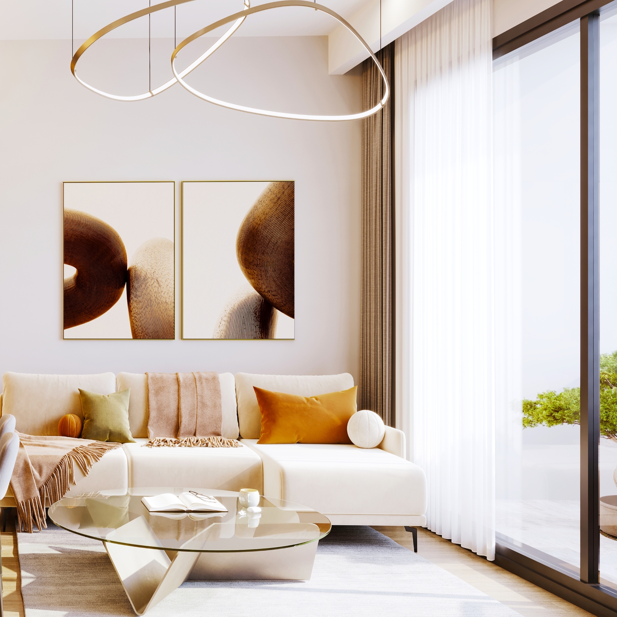 Luxurious 2+1 Apartment with Sea and Mountain Views, Mersin