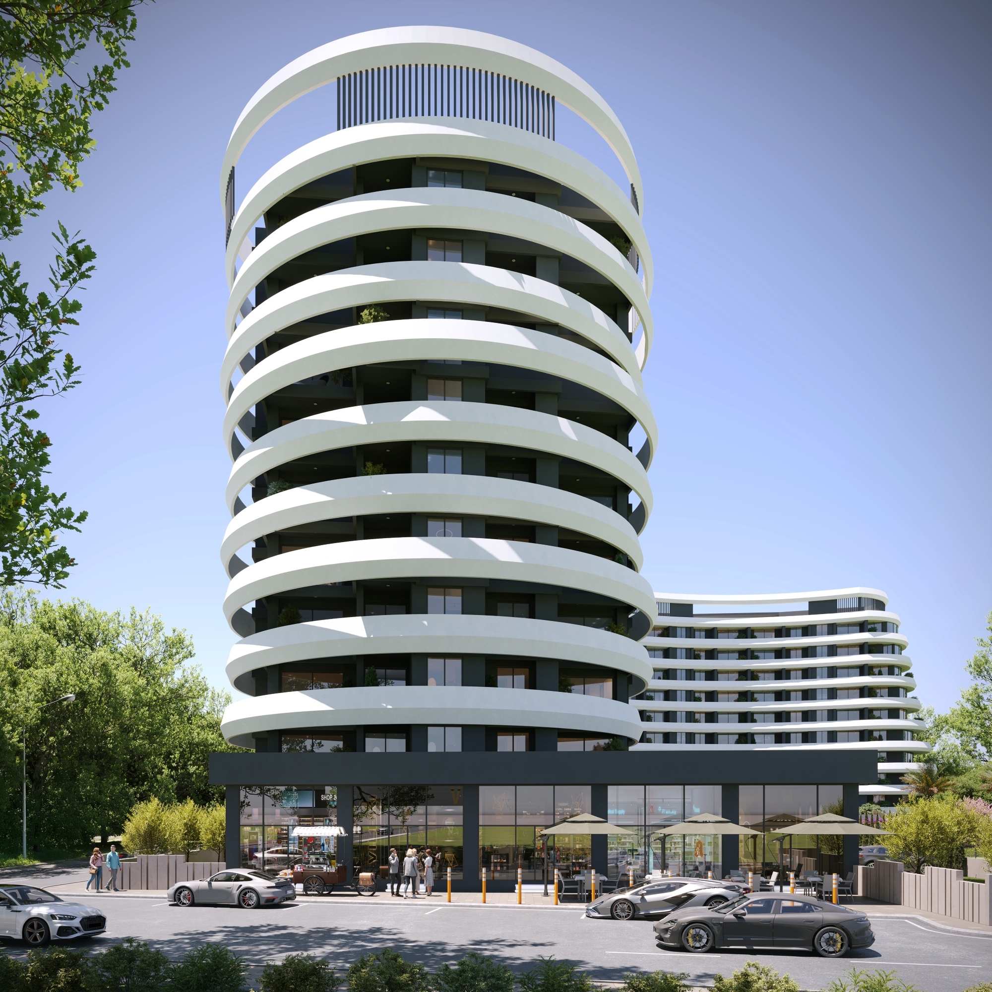 Luxuriöse 3+1 Wohnung mit Meerblick und Bergblick in Mersin