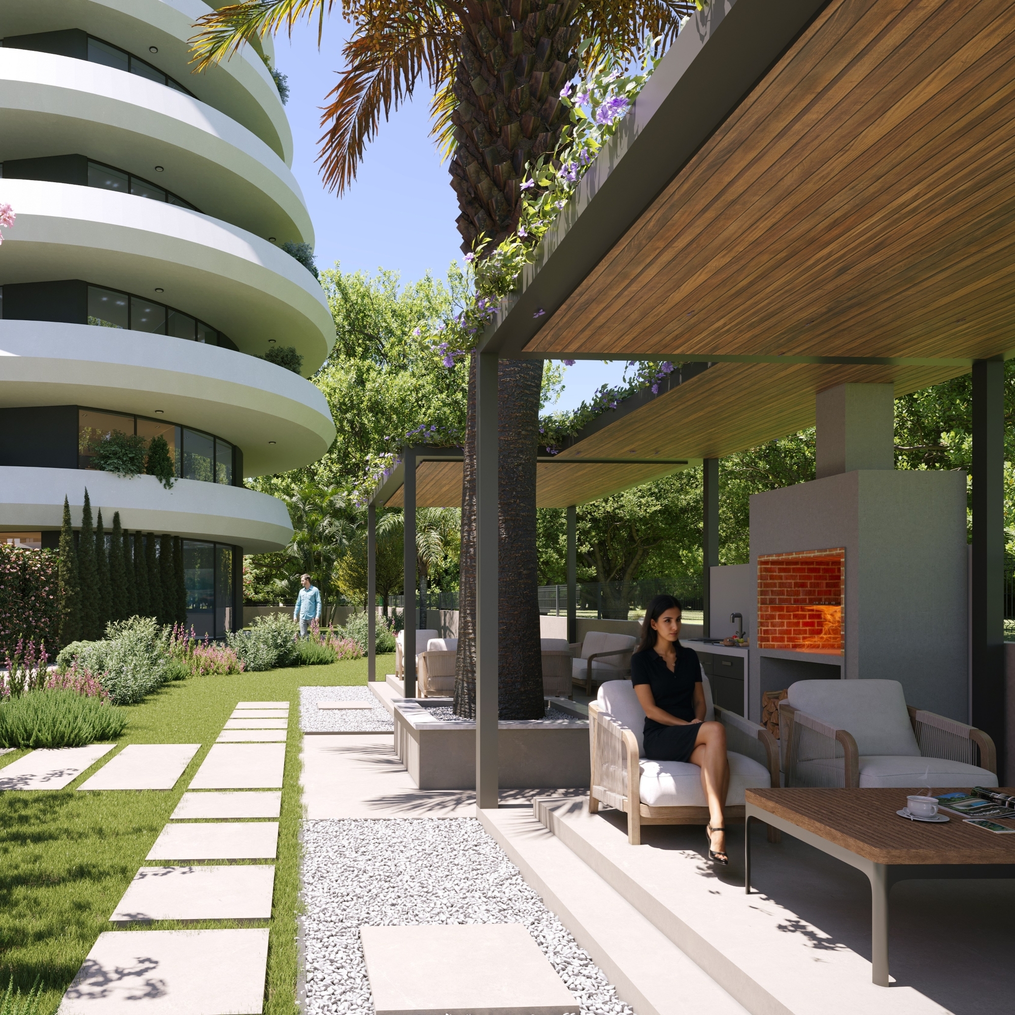 Luxuriöse 3+1 Wohnung mit Meerblick und Bergblick in Mersin