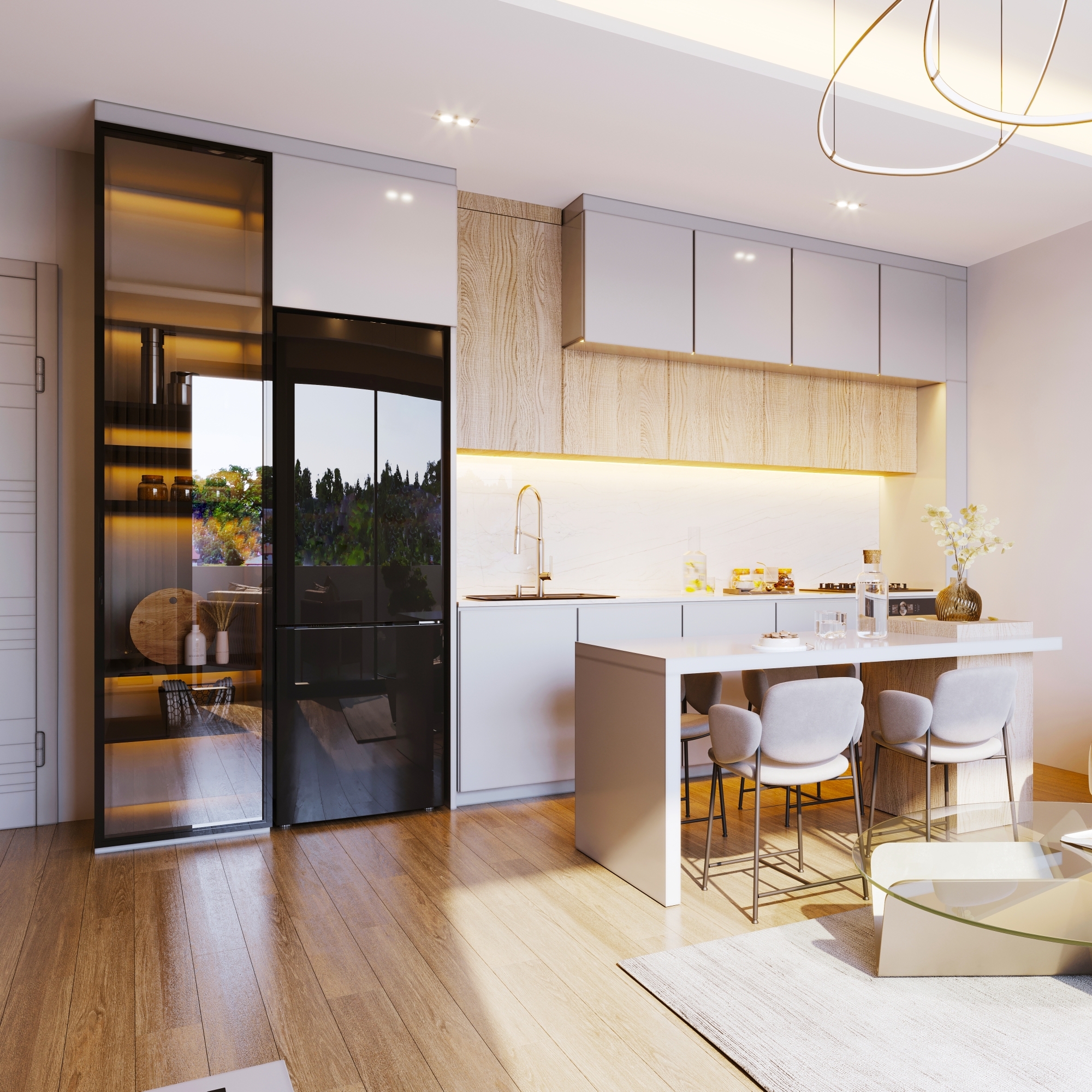 Luxuriöse 3+1 Wohnung mit Meerblick und Bergblick in Mersin