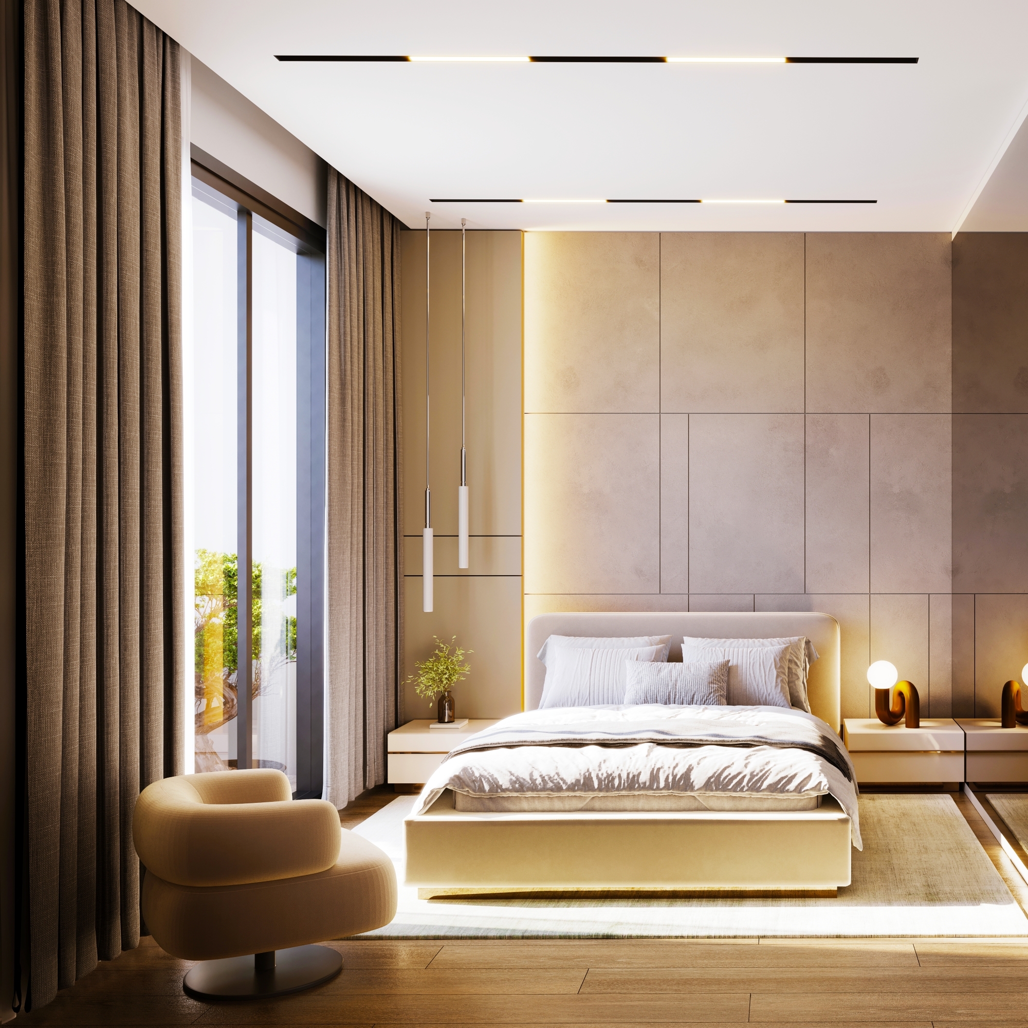 Luxuriöse 3+1 Wohnung mit Meerblick und Bergblick in Mersin