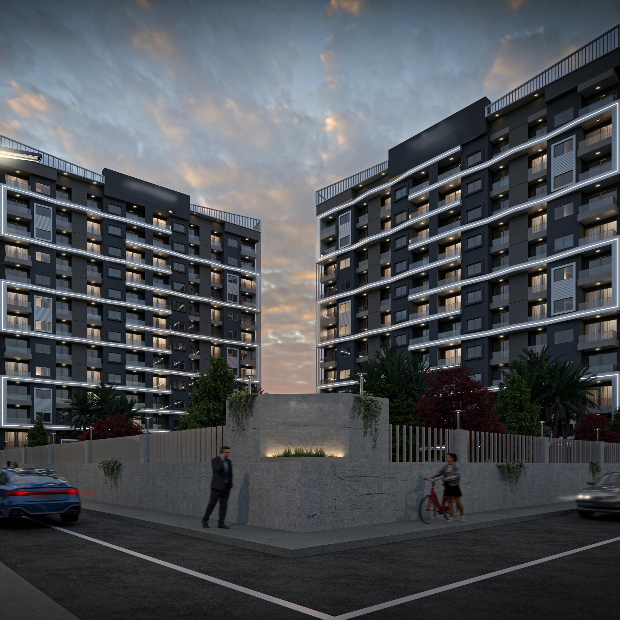 Mountain View 1+1 Apartment in Mezitli, Mersin