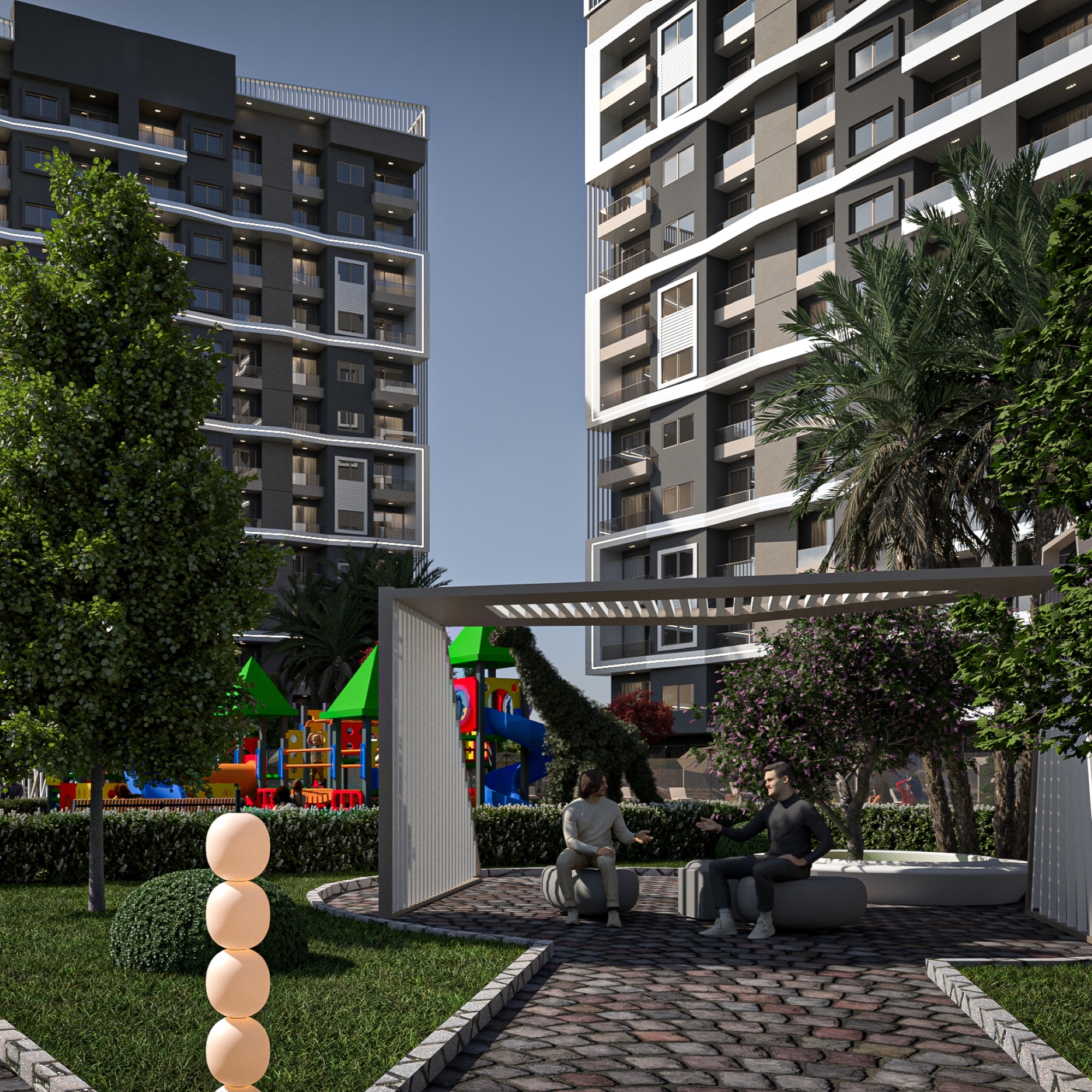 Mountain View 1+1 Apartment in Mezitli, Mersin