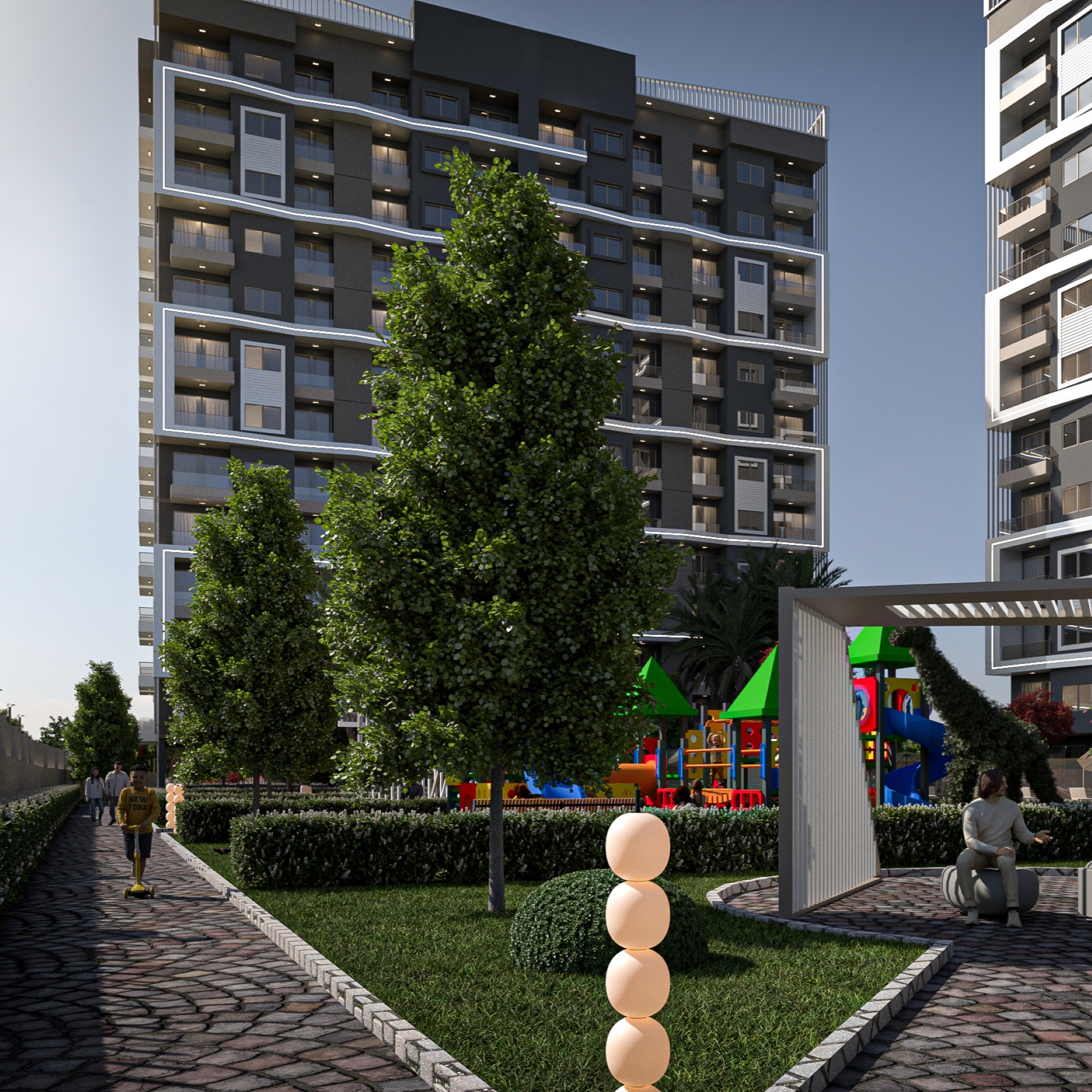 Mountain View 1+1 Apartment in Mezitli, Mersin