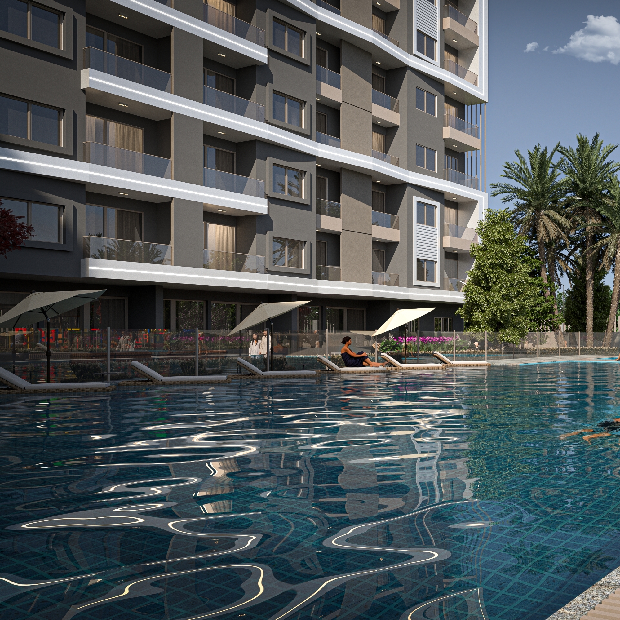 Mountain View 1+1 Apartment in Mezitli, Mersin