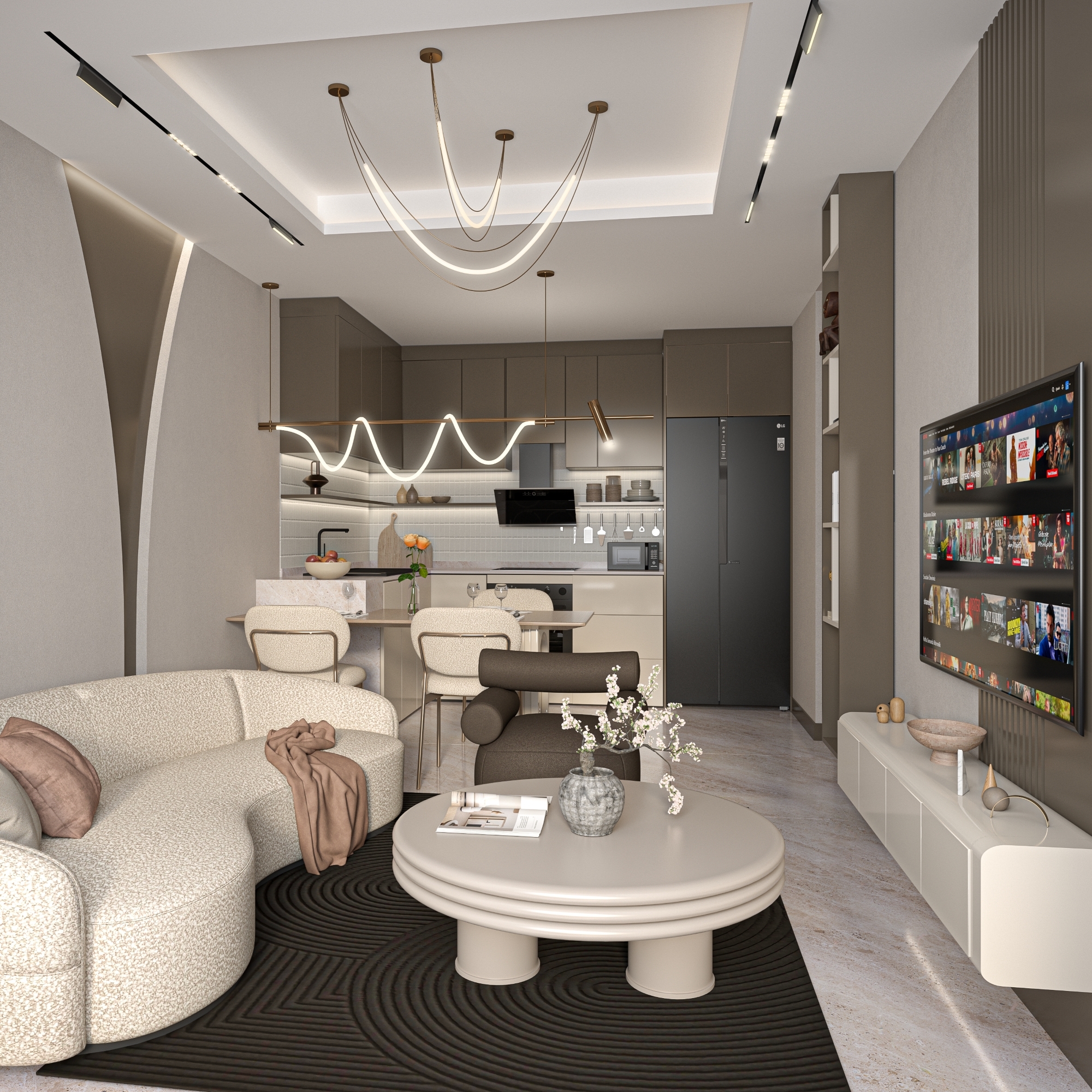 Mountain View 1+1 Apartment in Mezitli, Mersin